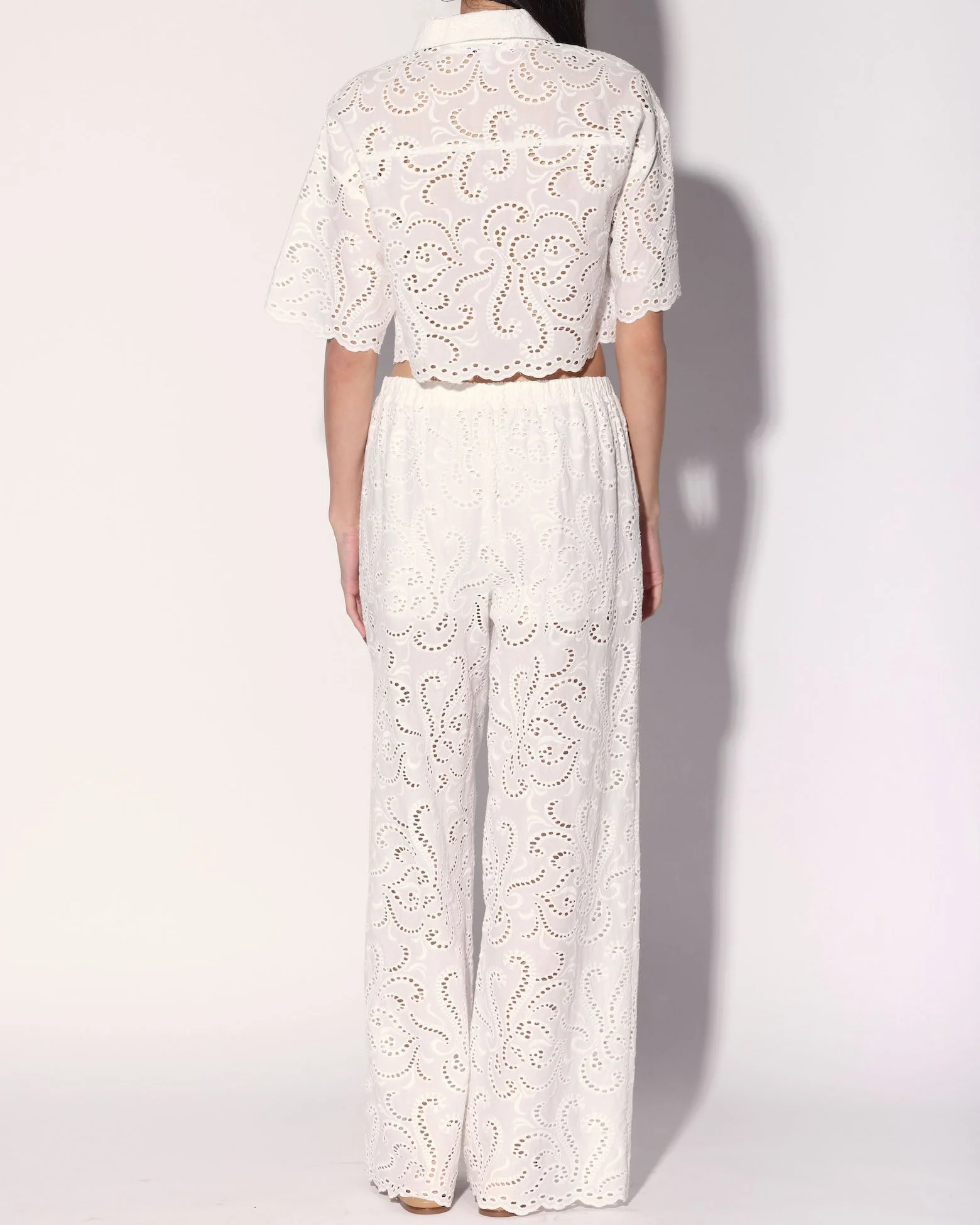 Lysander Pant, White Eyelet - Image 4