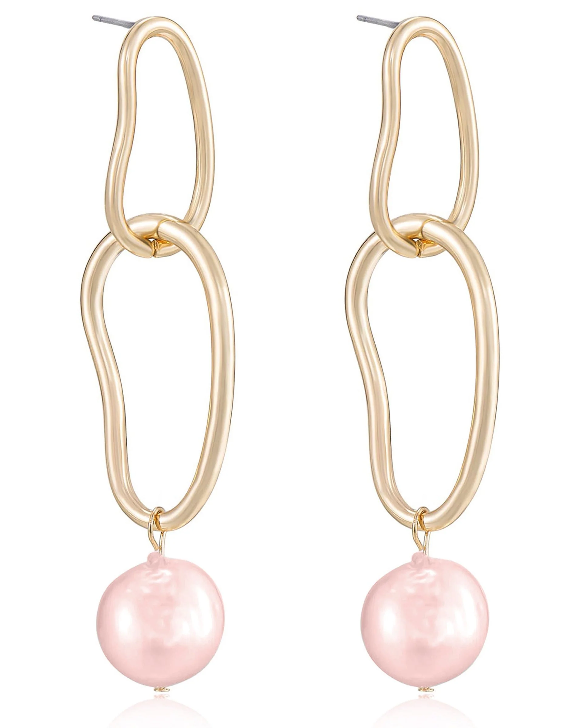Mara Dangle Pearl Earrings - Image 4