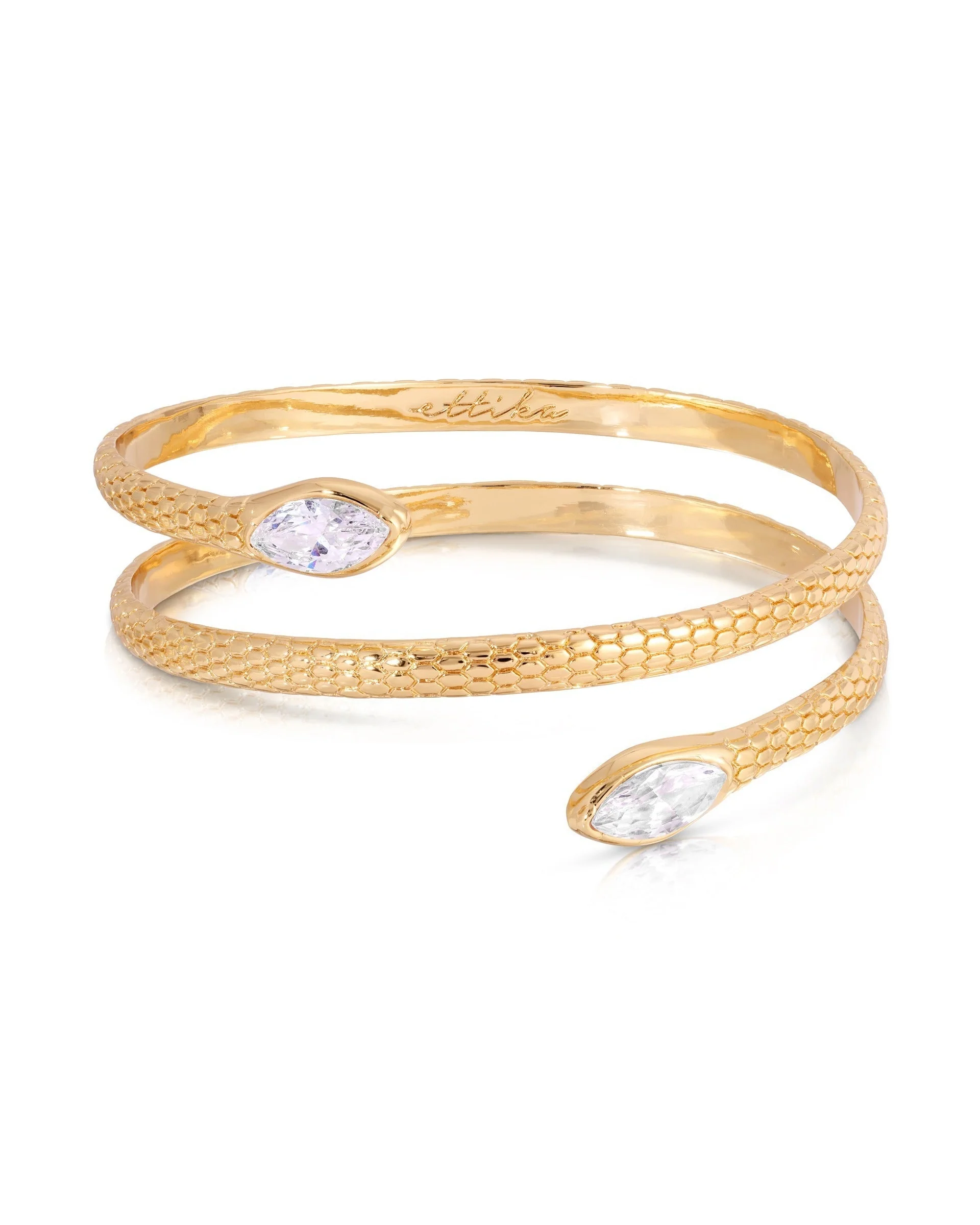 Marquise Coiled Bangle