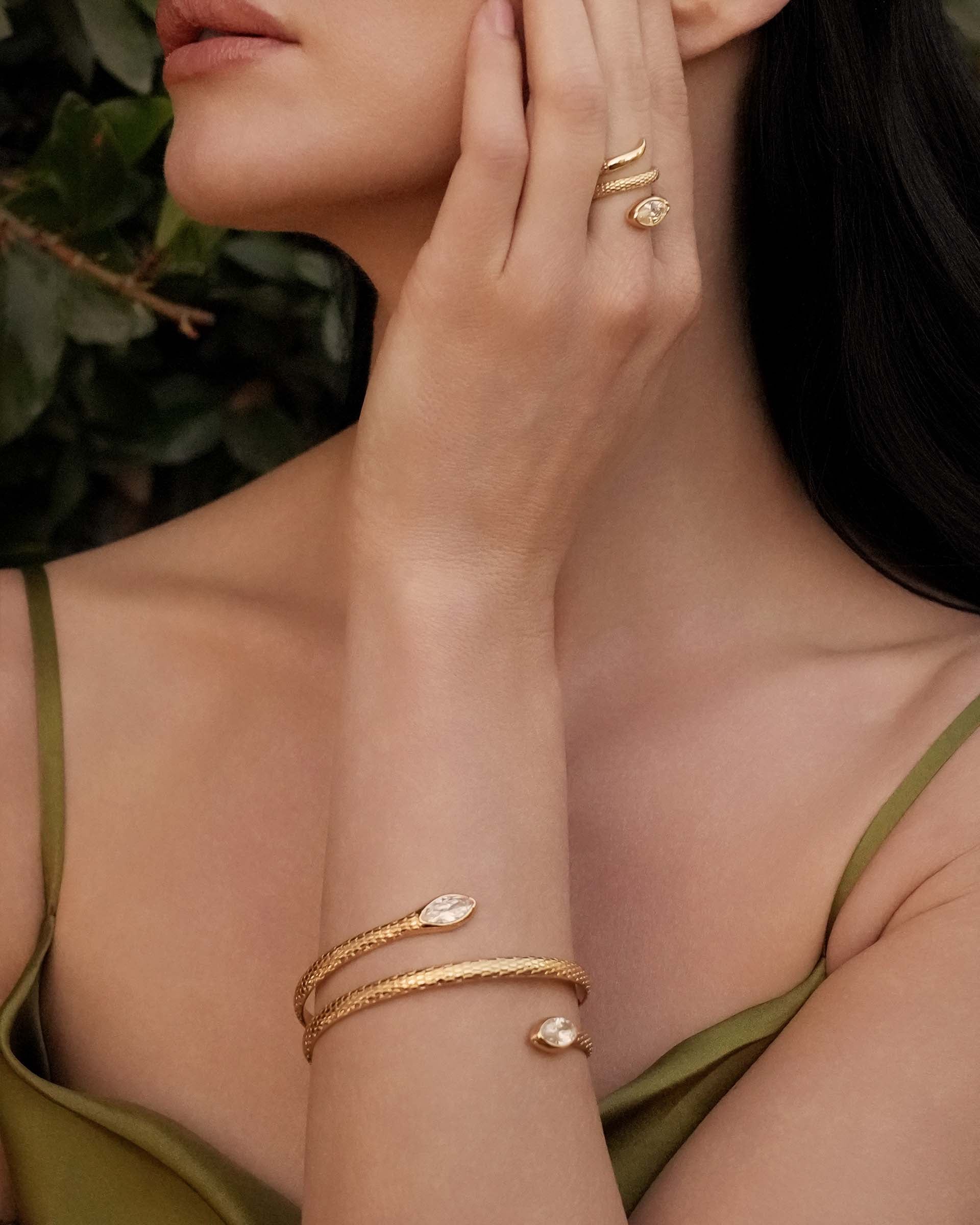 Marquise Coiled Bangle - Image 6