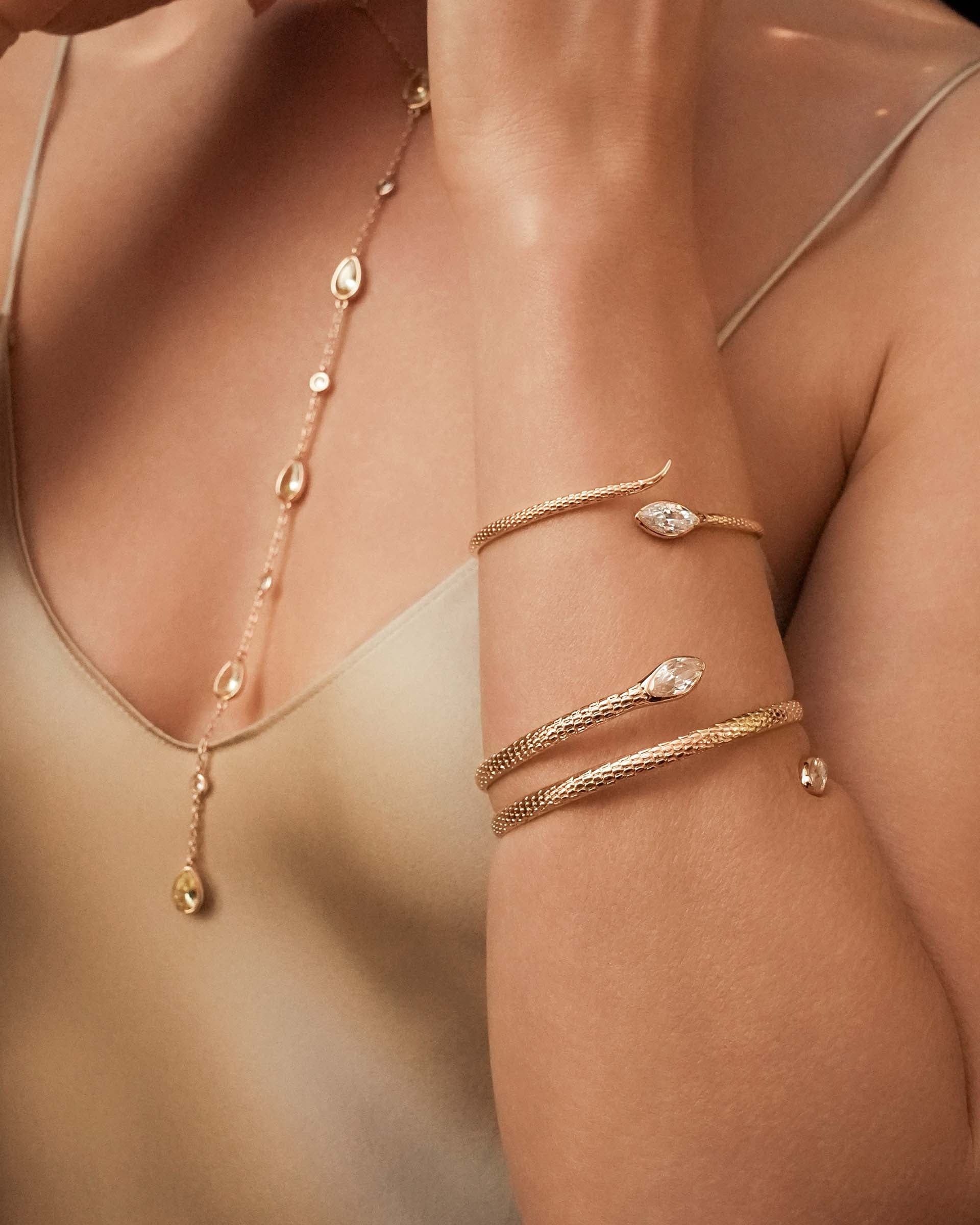 Marquise Coiled Bangle - Image 7