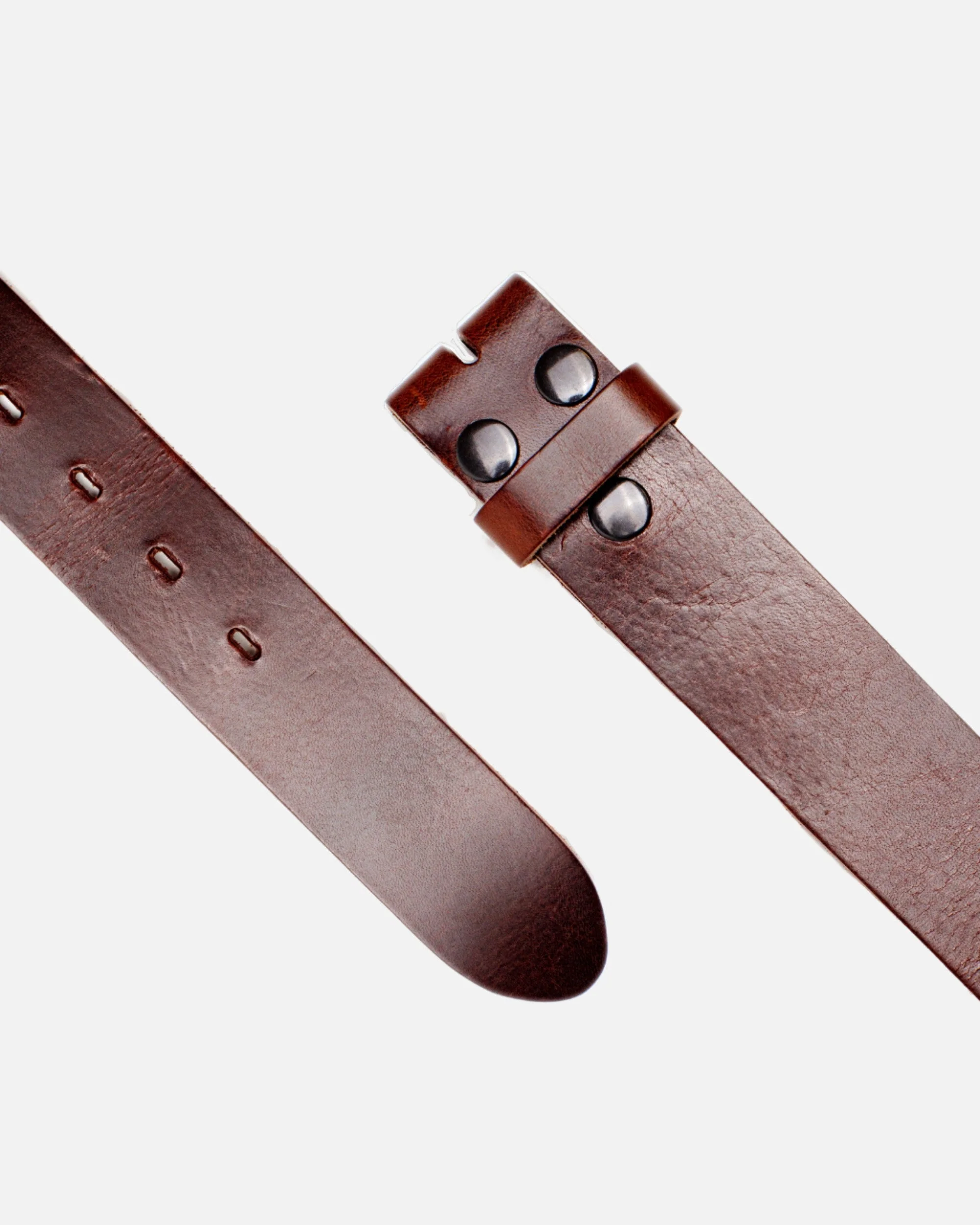 Mia | Brown Smooth Leather Belt Strap - Image 4