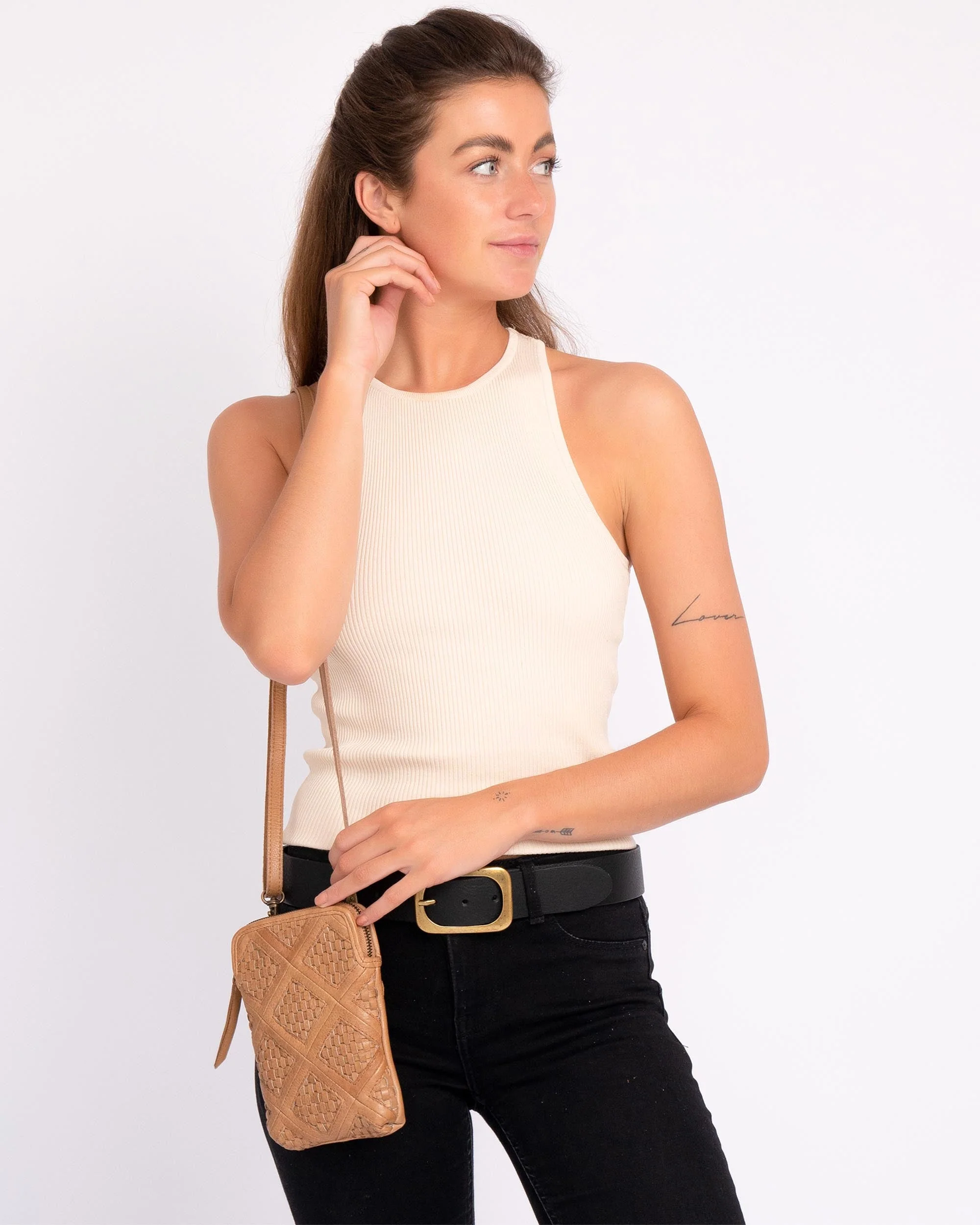 Milder | Chess Patterned Leather Phone Bag - Image 15
