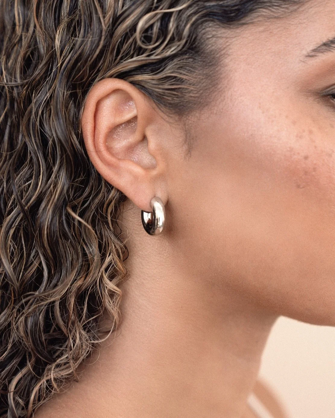 Mini Thick Classic Hoops - Image 6