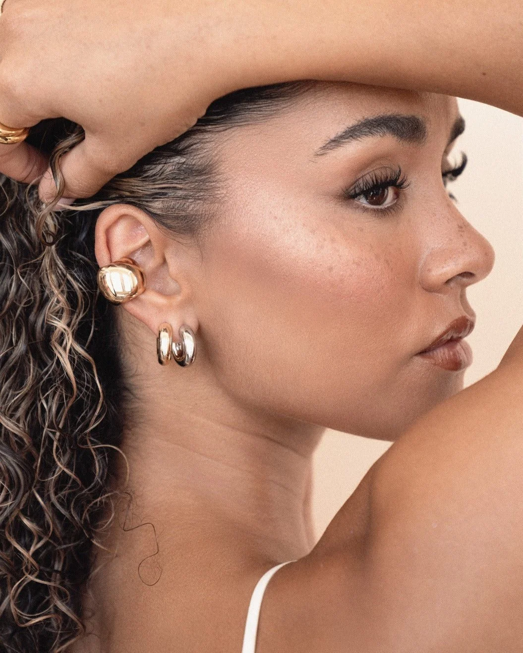 Mini Thick Classic Hoops - Image 7