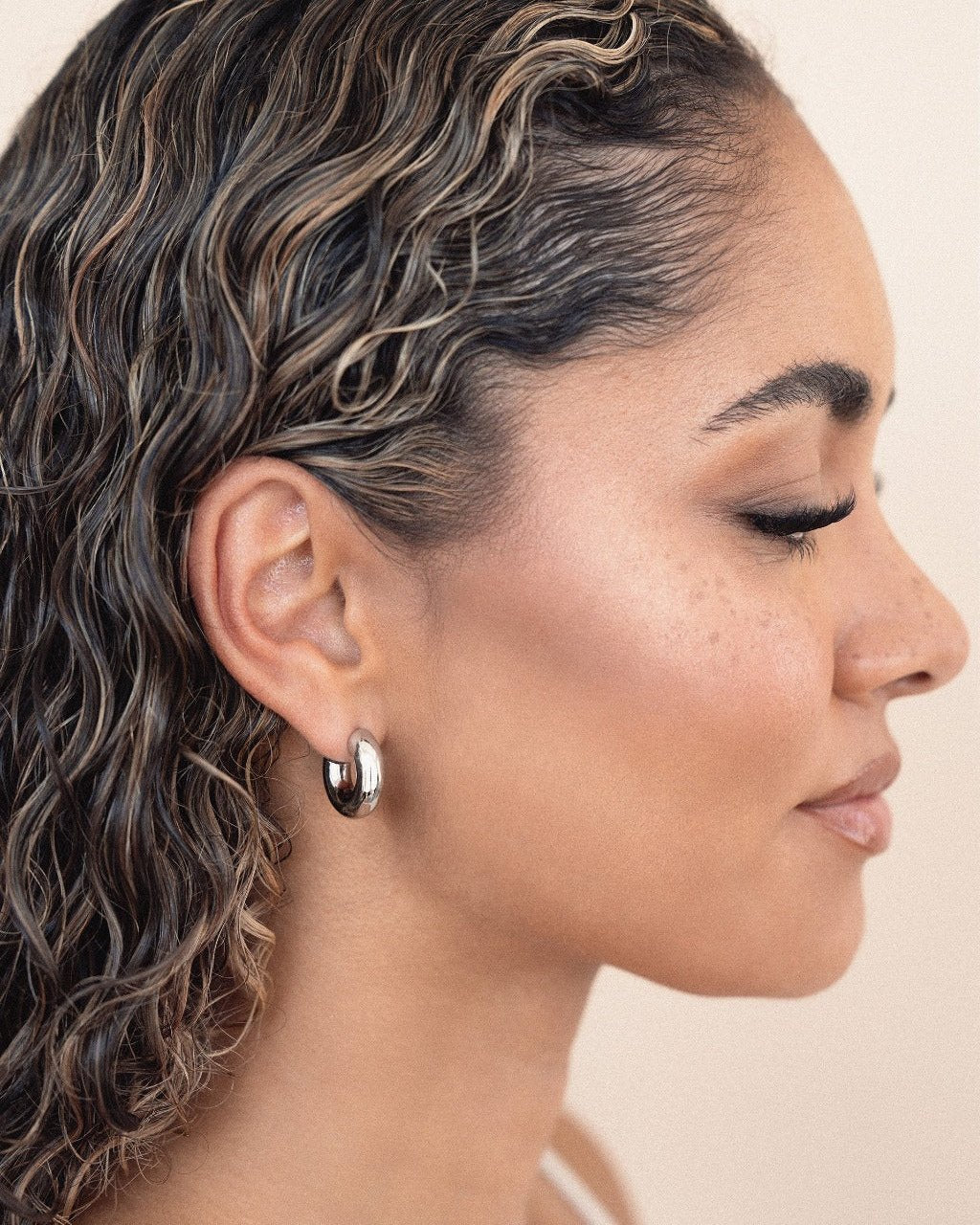 Mini Thick Classic Hoops - Image 8