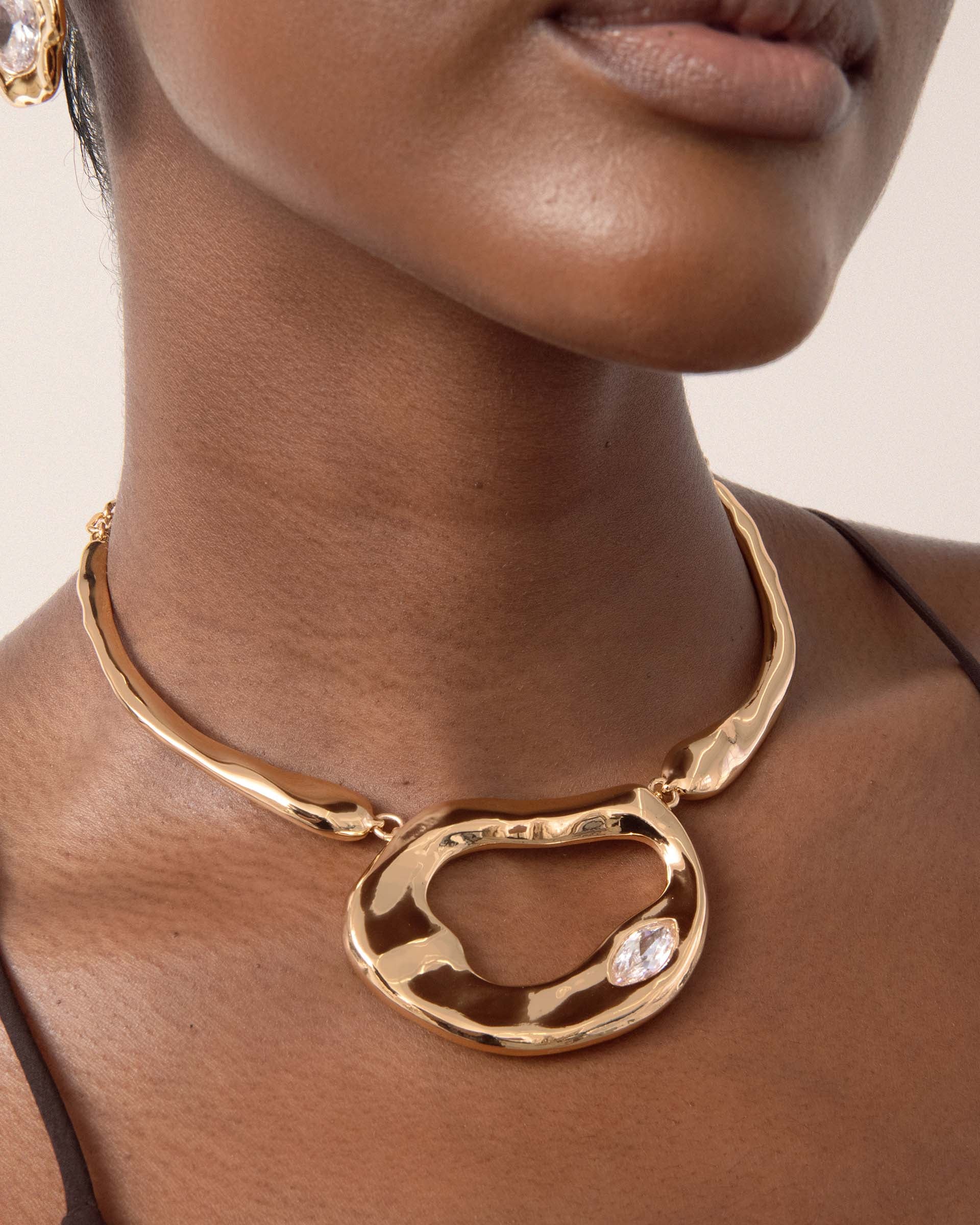 Molten Marquise Necklace - Image 3