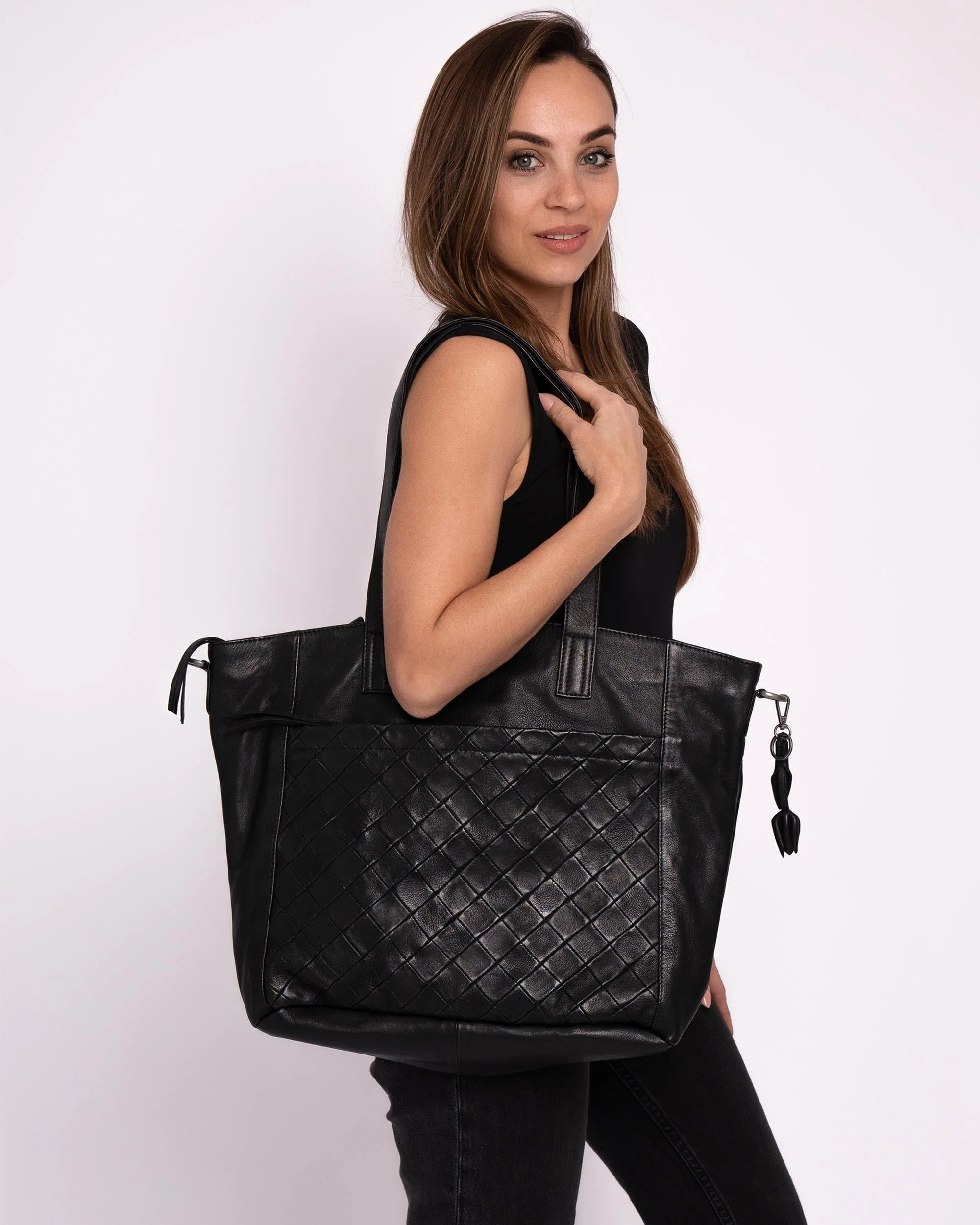Muskens | Large Leather Tote Bag - Image 10