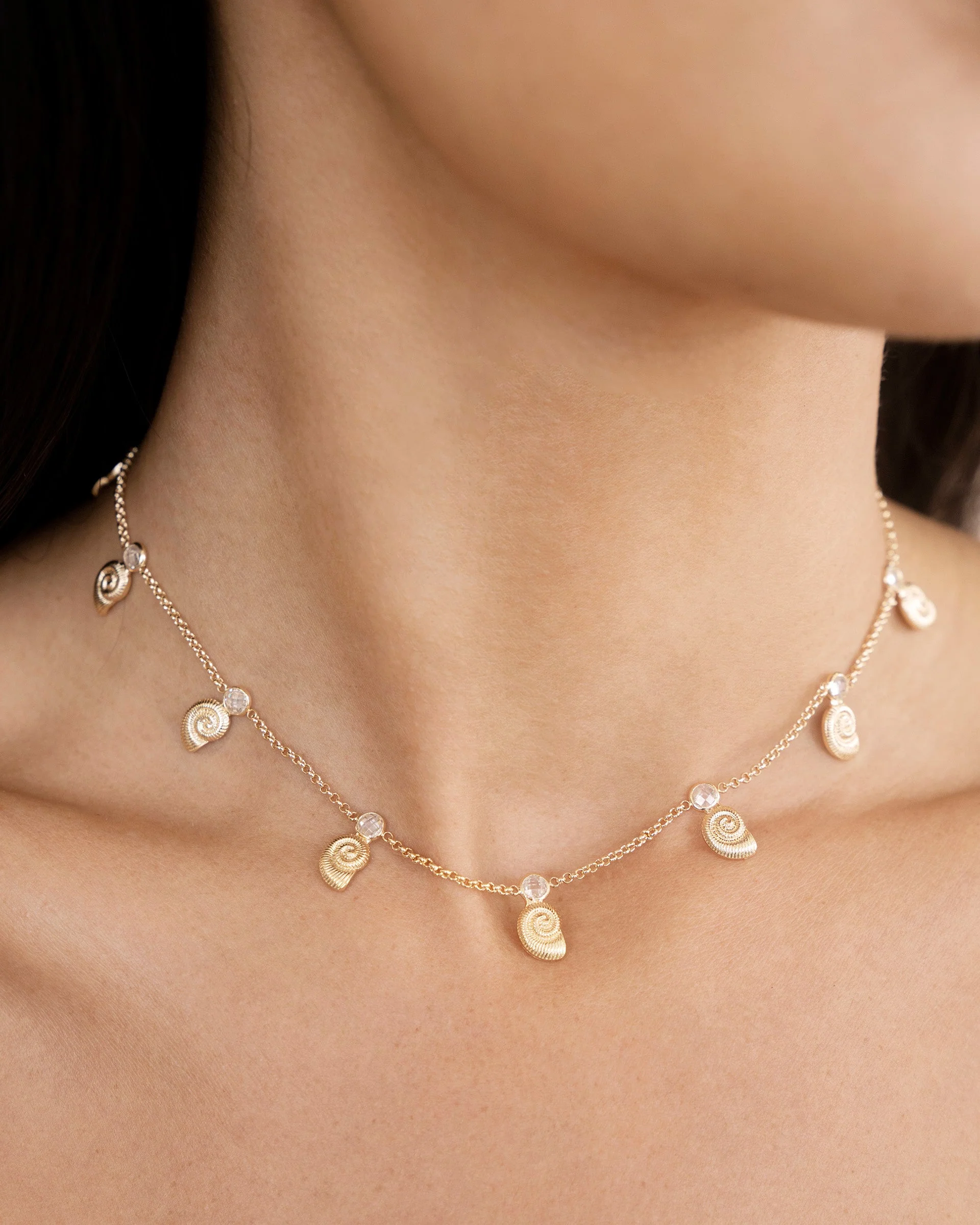 Nautilus Shell Charm Necklace - Image 2