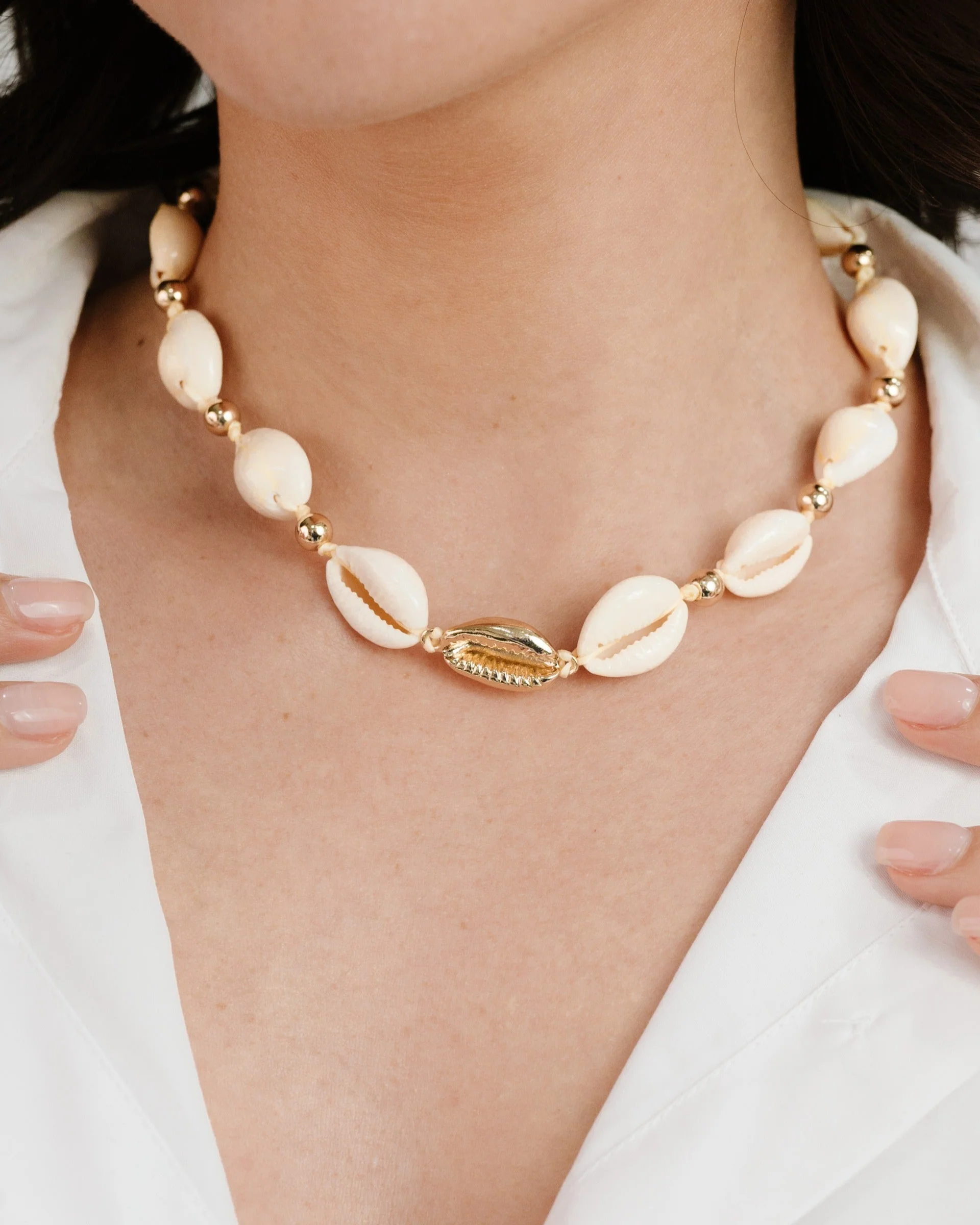 Out to Sea Cowrie Shell Necklace - Image 5