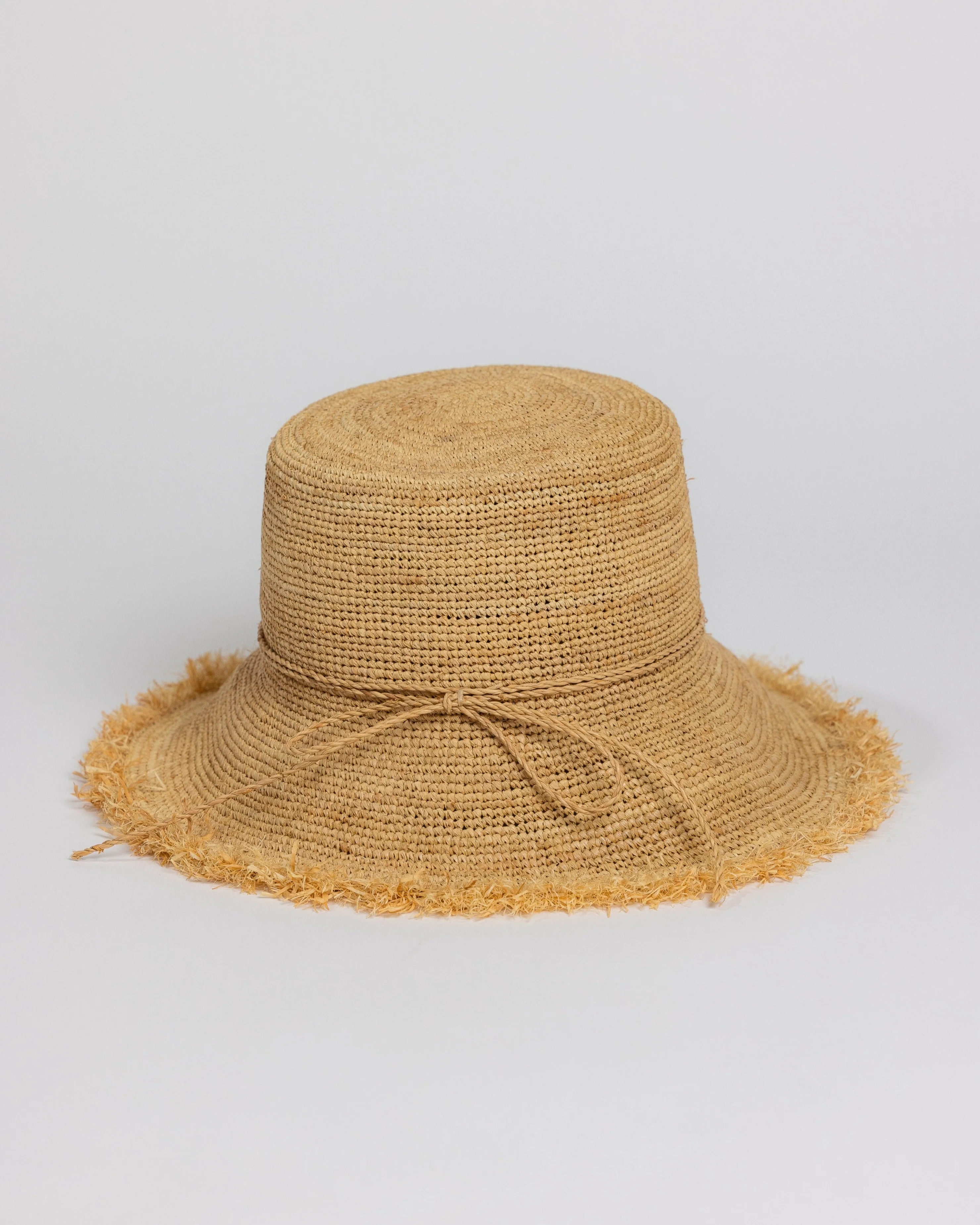 Packable Raffia Bucket Hat - Image 2