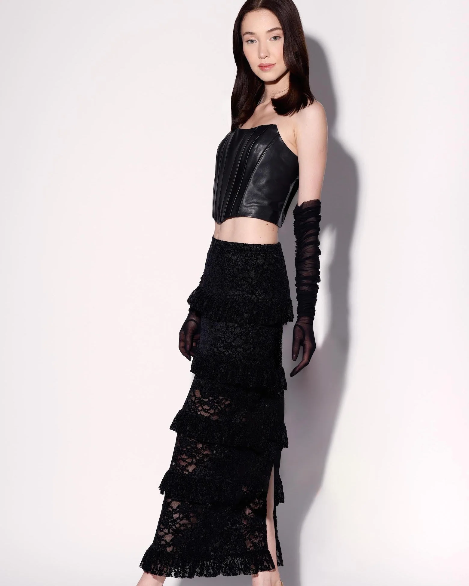 Paige Skirt, Black Lace