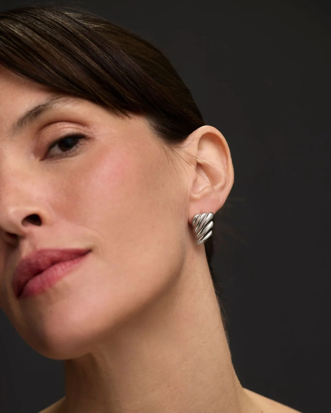 PALAIS EARRINGS SILVER - Image 2