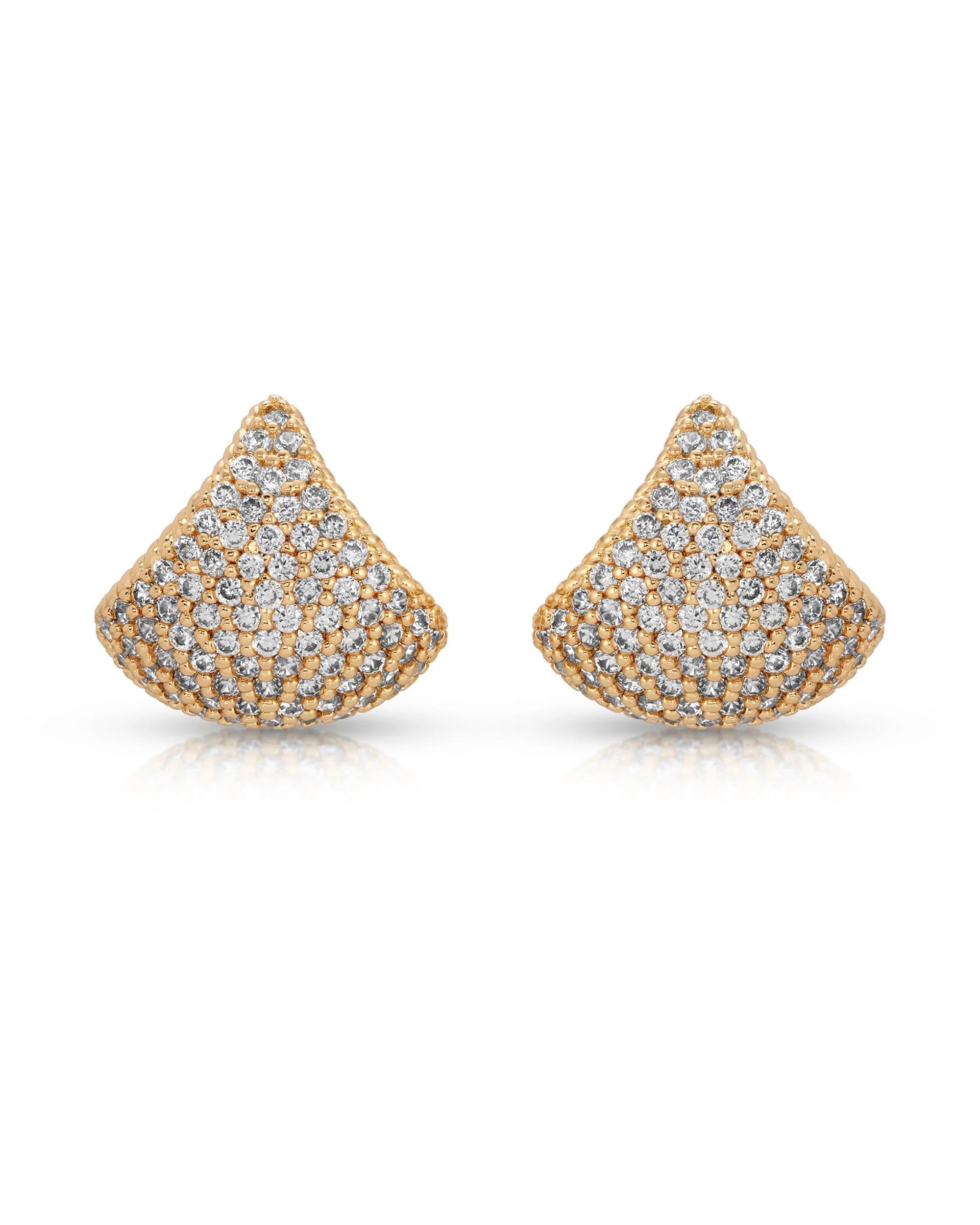 Pavé Encrusted Huggie Hoops - Image 3