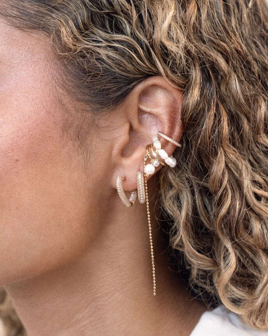 Pearl Drama Ear Cuff Set - Image 4