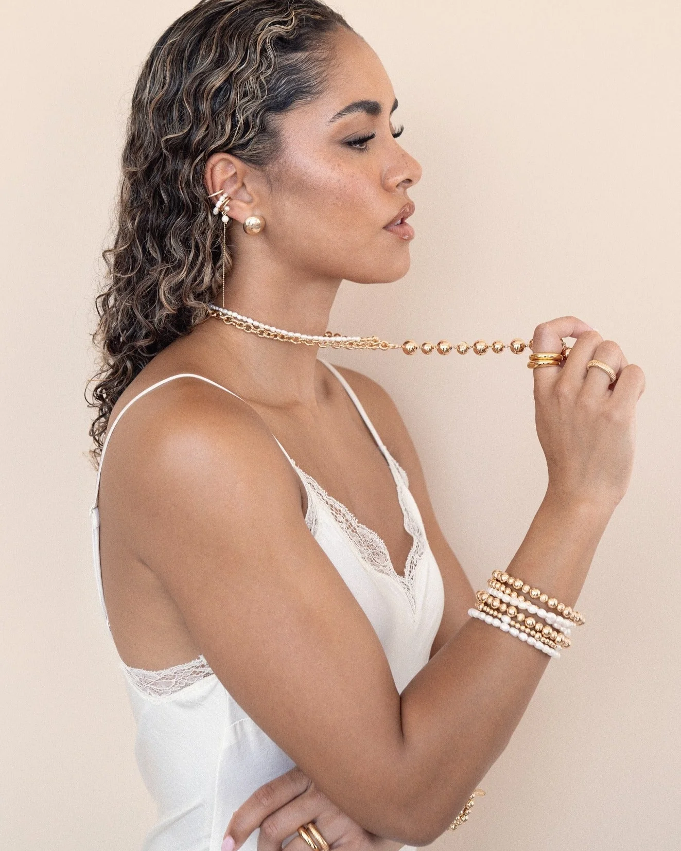 Pearl Drama Ear Cuff Set - Image 5