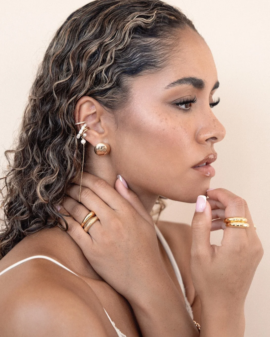 Pearl Drama Ear Cuff Set - Image 6