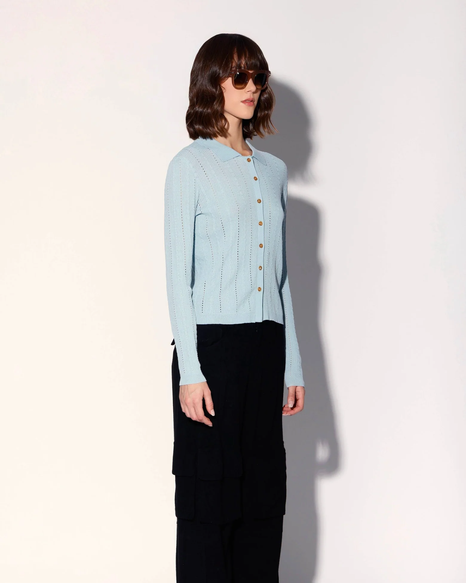 Pippa Cardigan, Aqua - Image 3