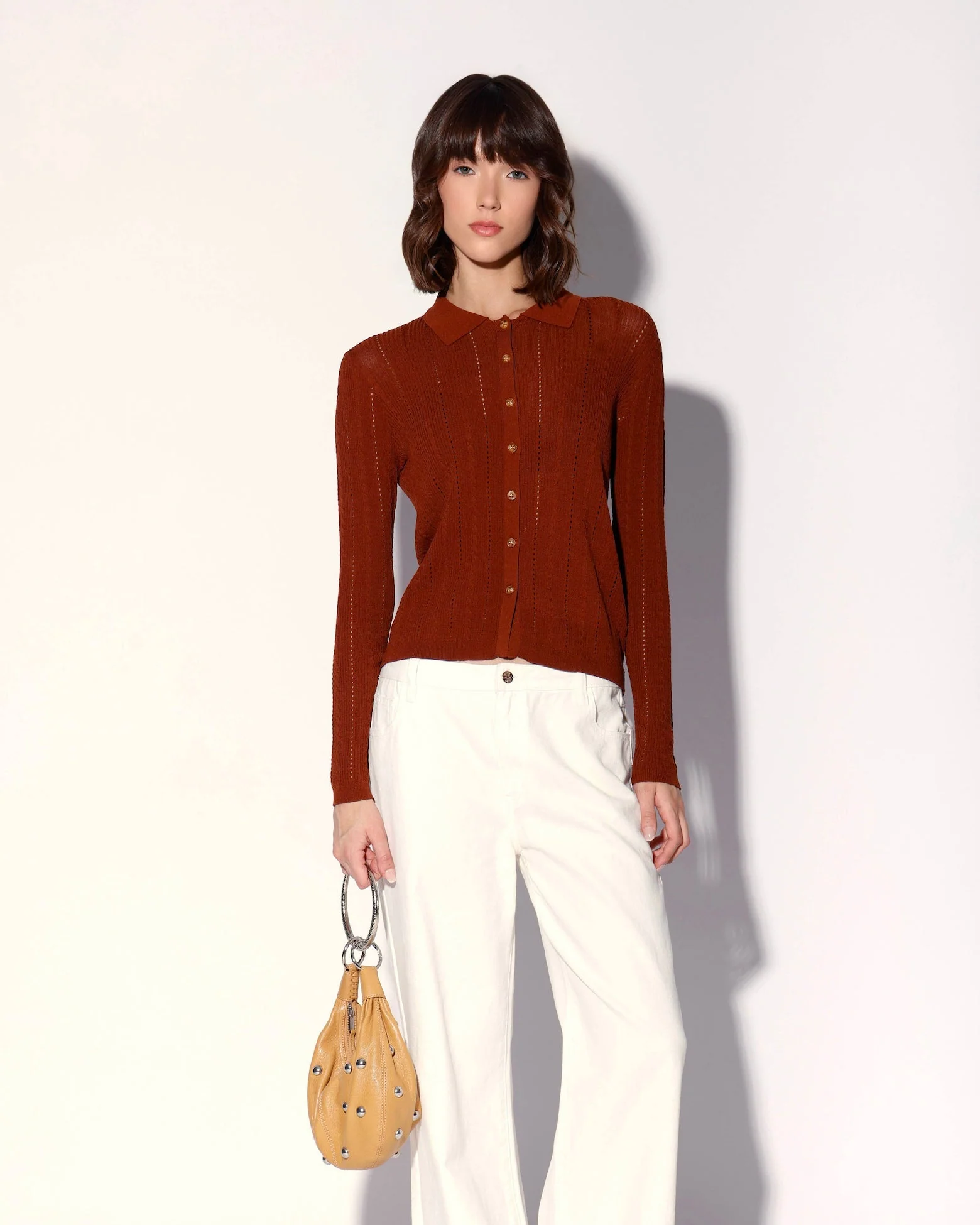 Pippa Cardigan, Terracotta - Image 2