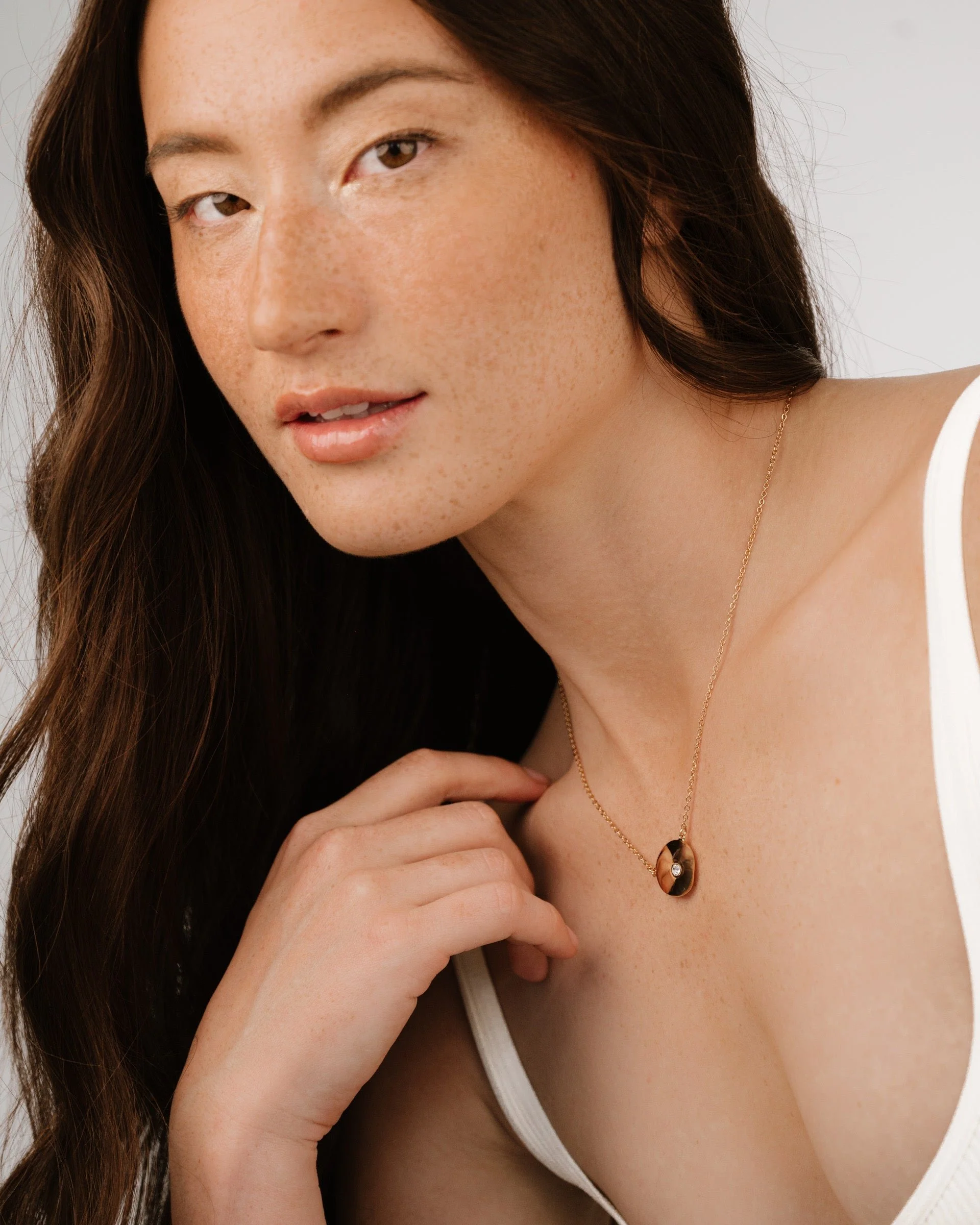 Polished Pebble Pendant Necklace - Image 9