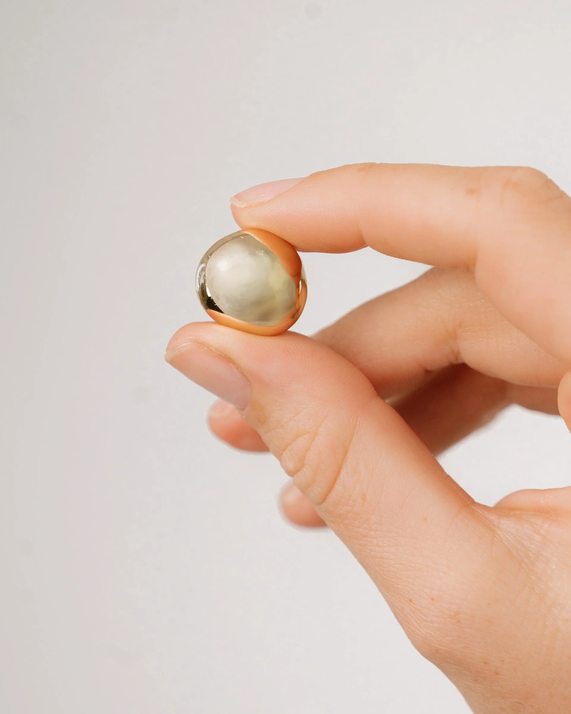 Polished Pebble Stud Earrings - Image 7