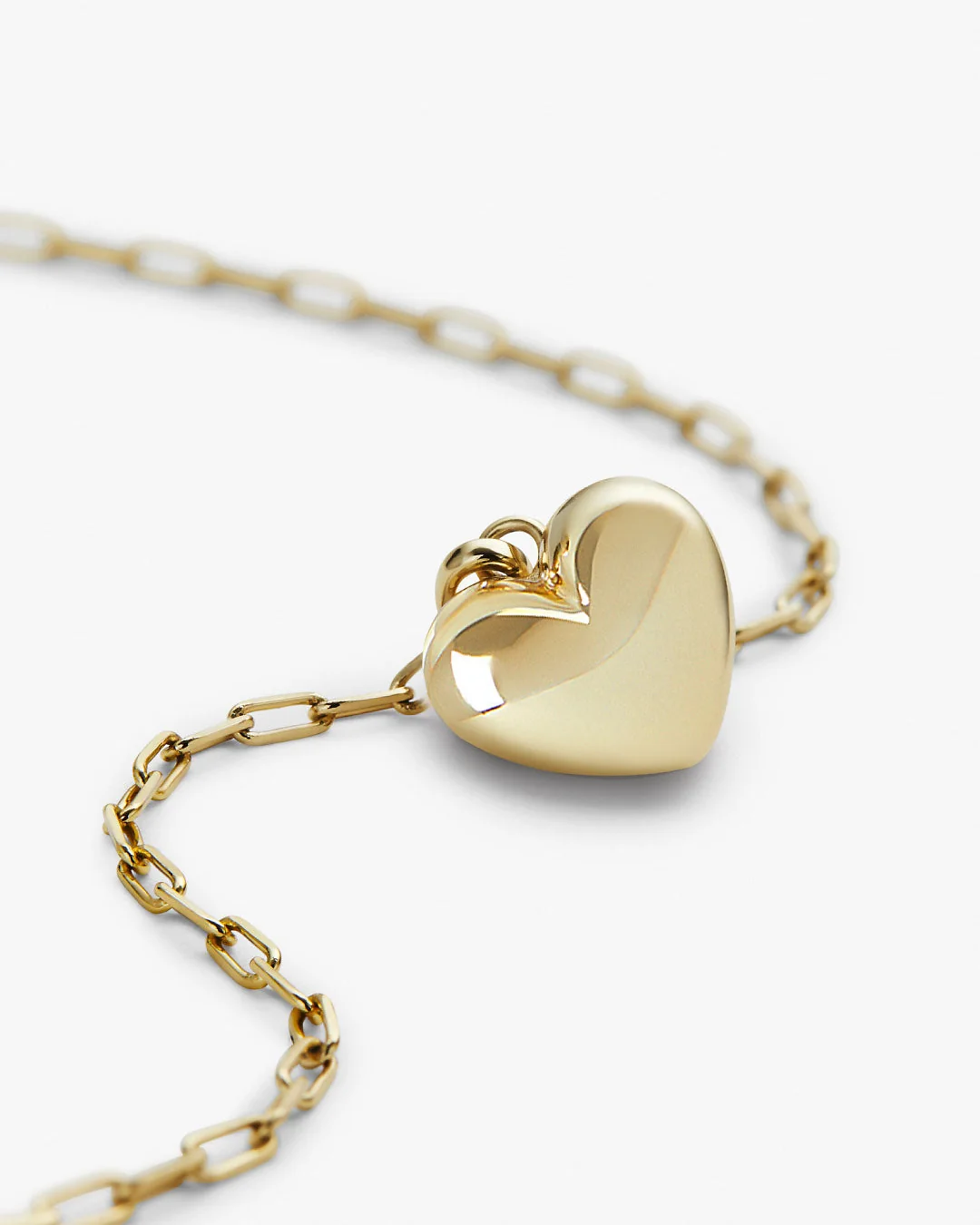 Puffed Heart Necklace - Lev - Image 5