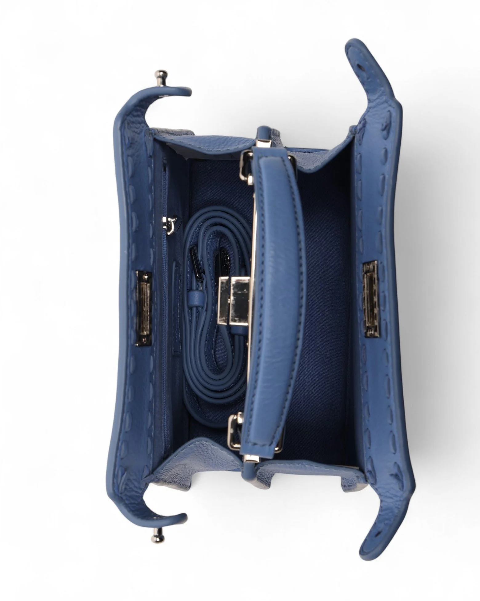 Reed Mini Satchel, Aqua Rush - Image 3