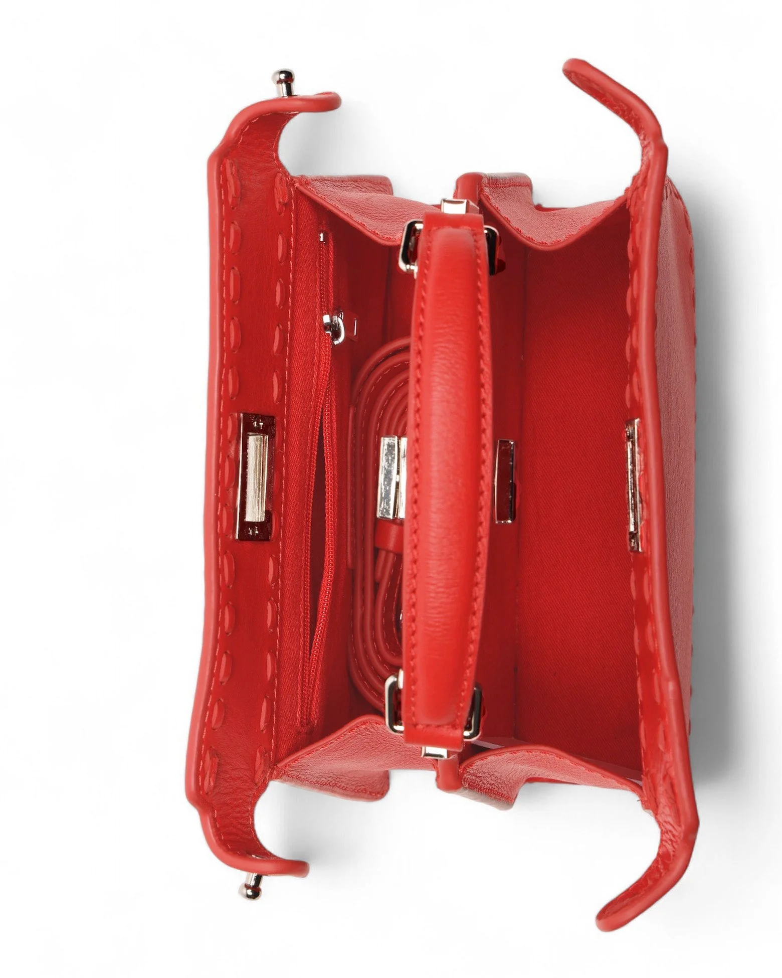 Reed Mini Satchel, Cherry Dip - Image 3