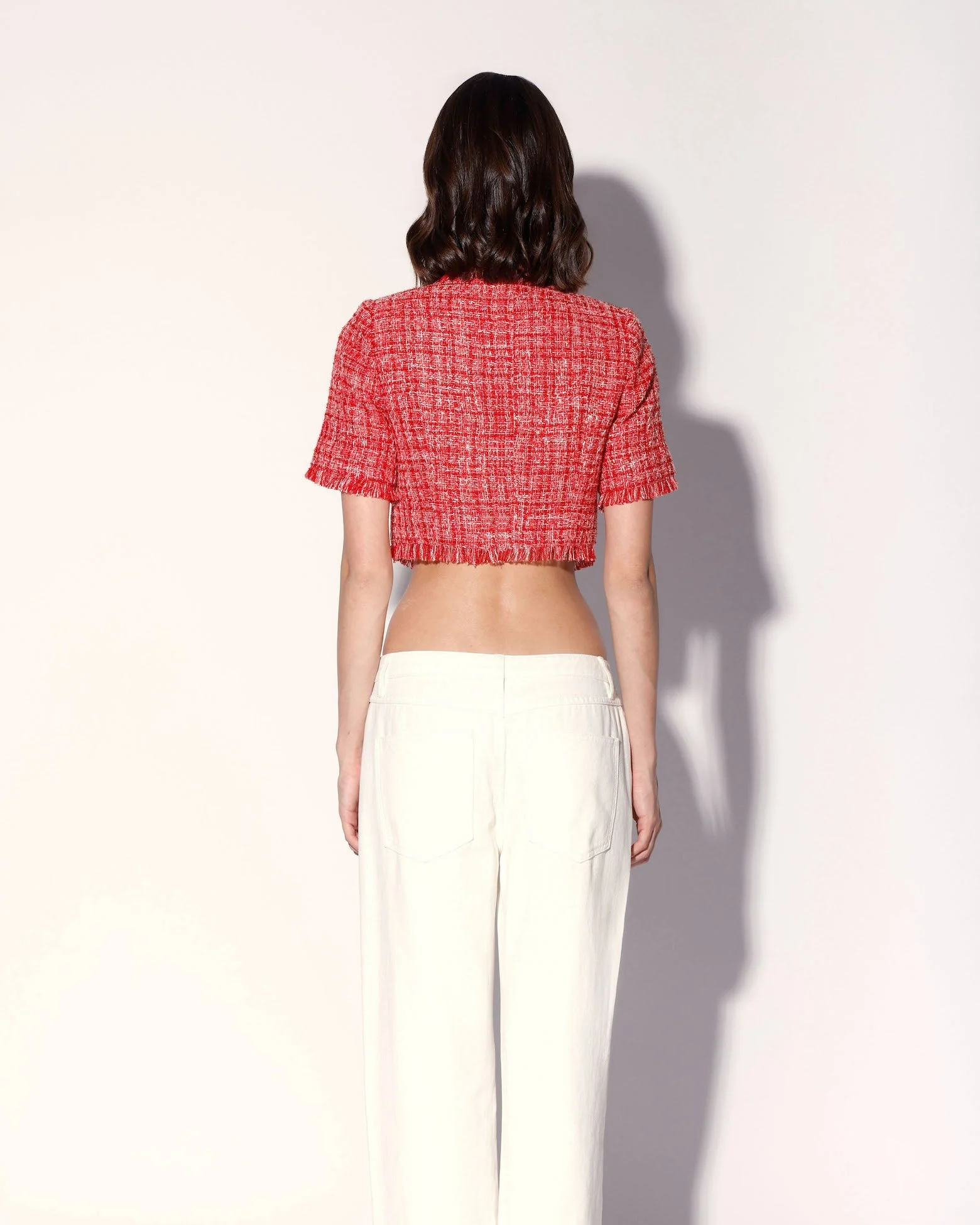 Rita Top, Cherry Tweed - Image 4