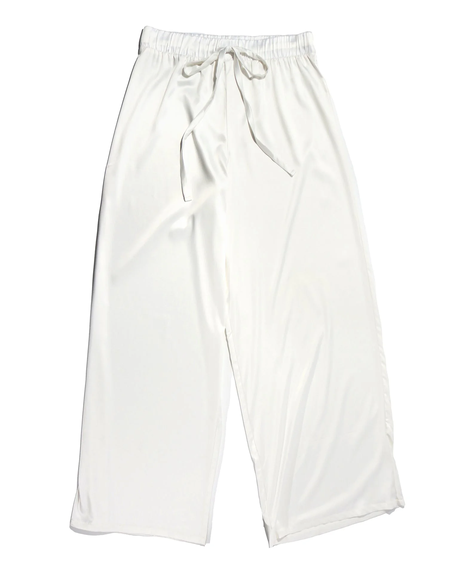 Satin Sleep Pant Light Ivory - Image 4