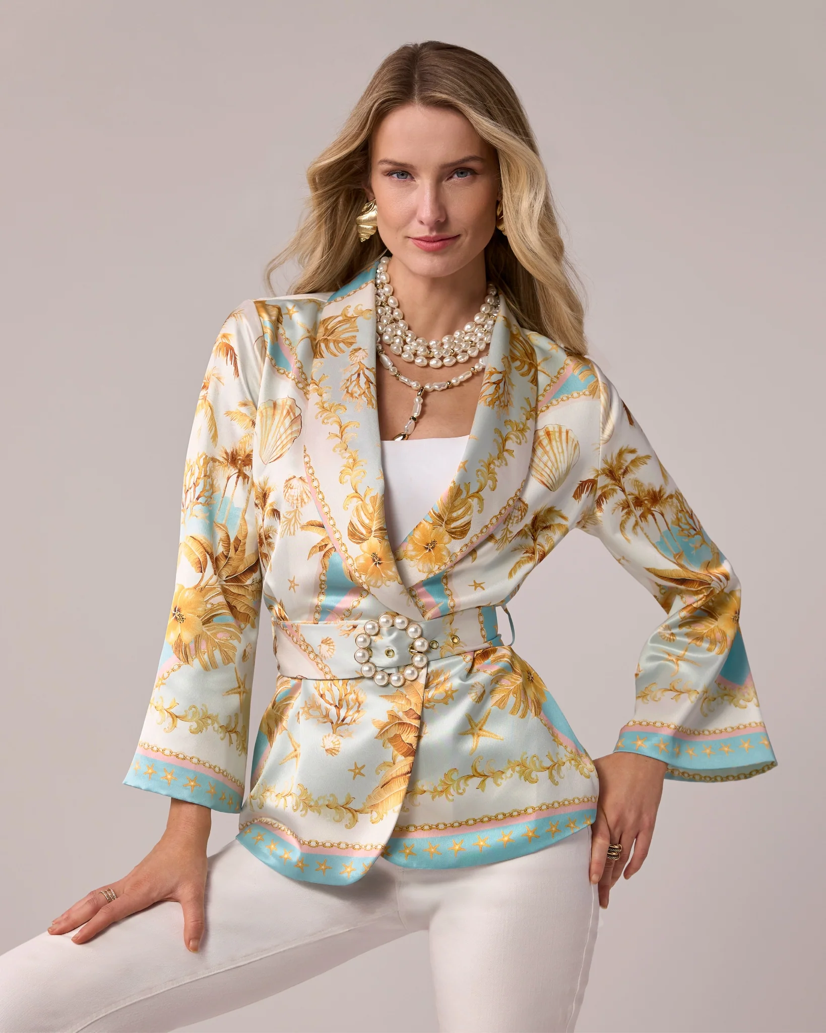Sea Life Printed Jacket Stunning Sealife