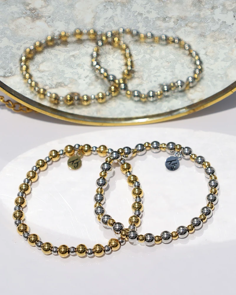 Serenity Collection- Stainless Steel Gemstone Bracelet - Image 4