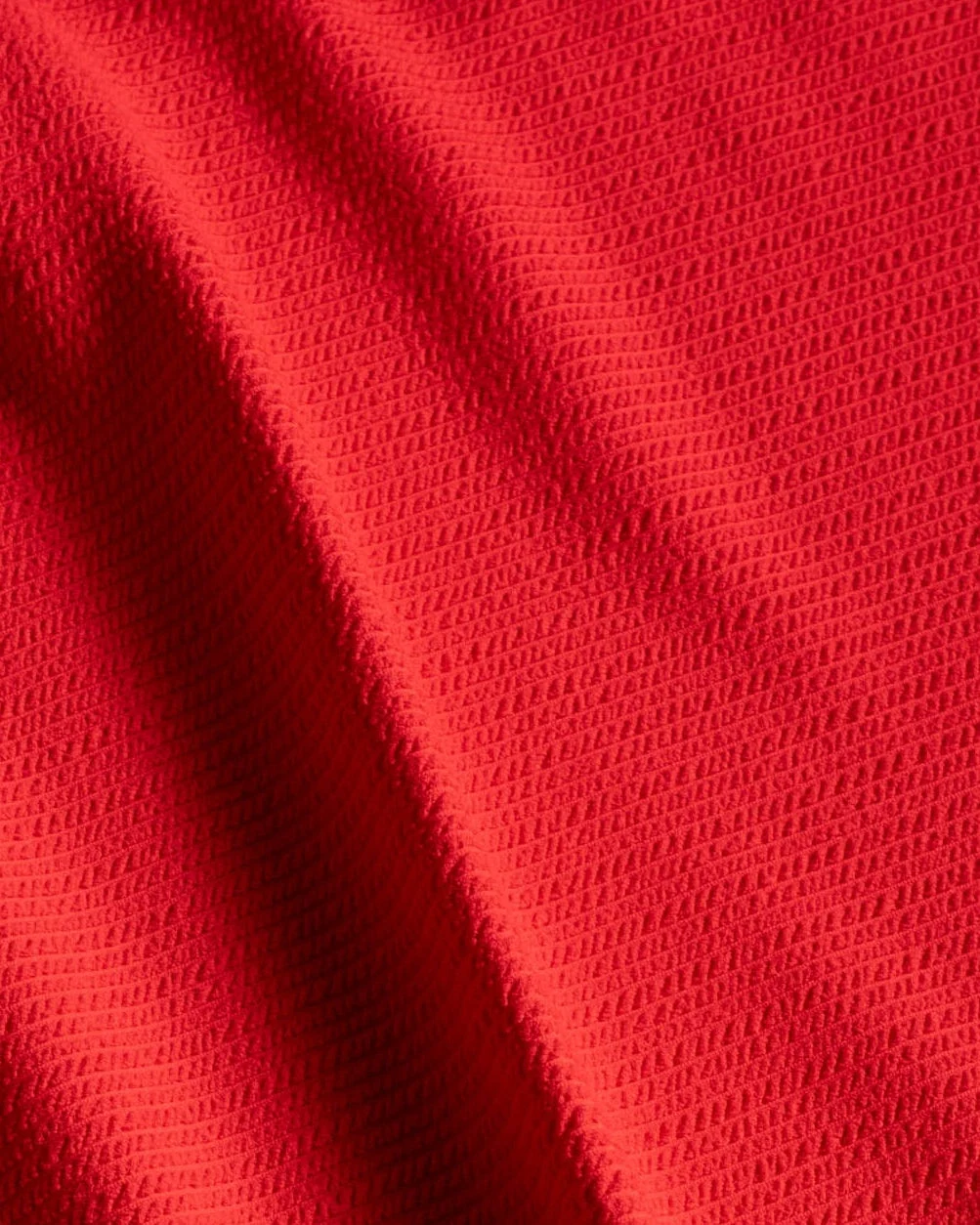 Side Tie High Waist Bottom In Guava Red Texture - Image 6
