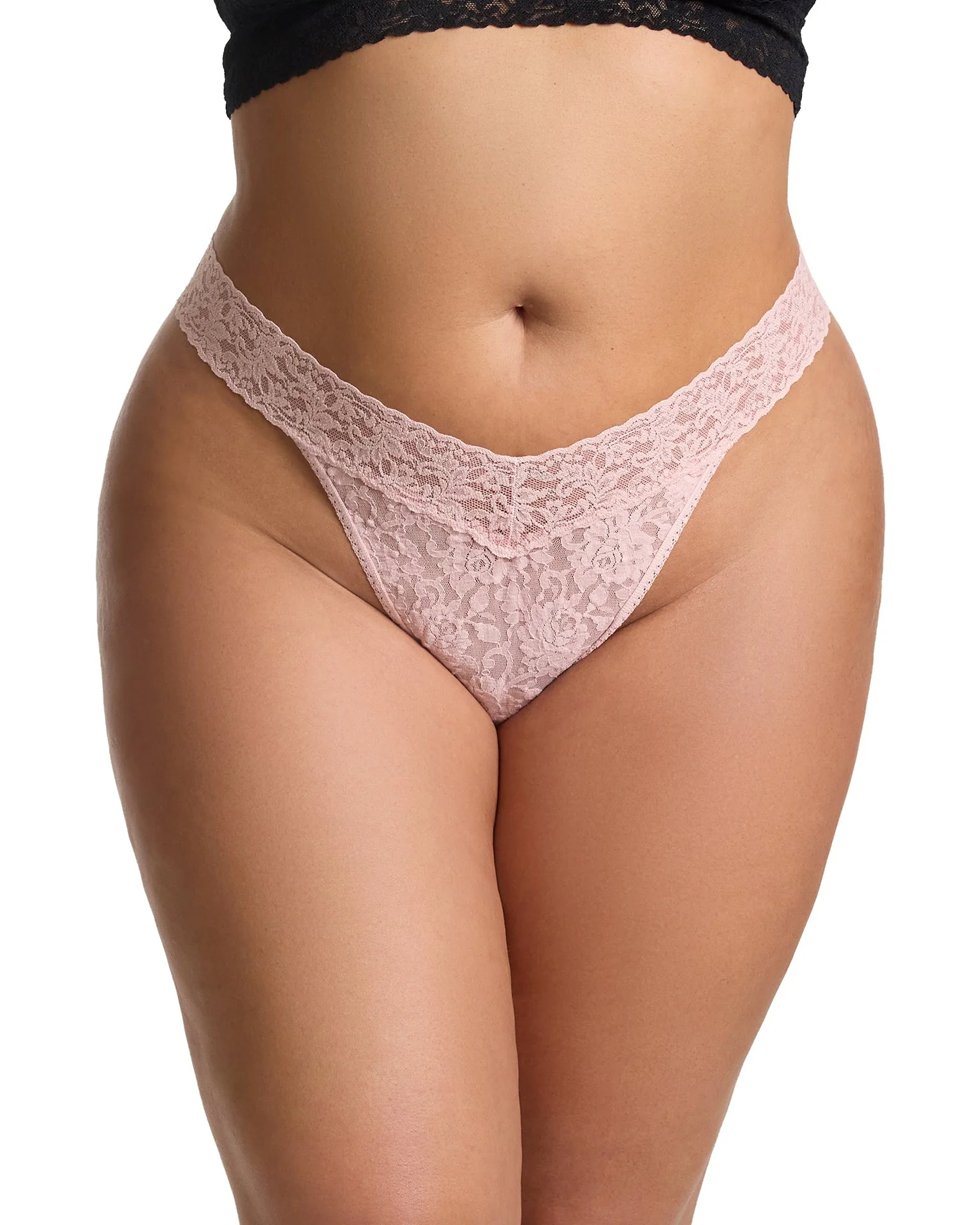 Signature Lace® Original Rise Thong Blushing Rose - Image 2