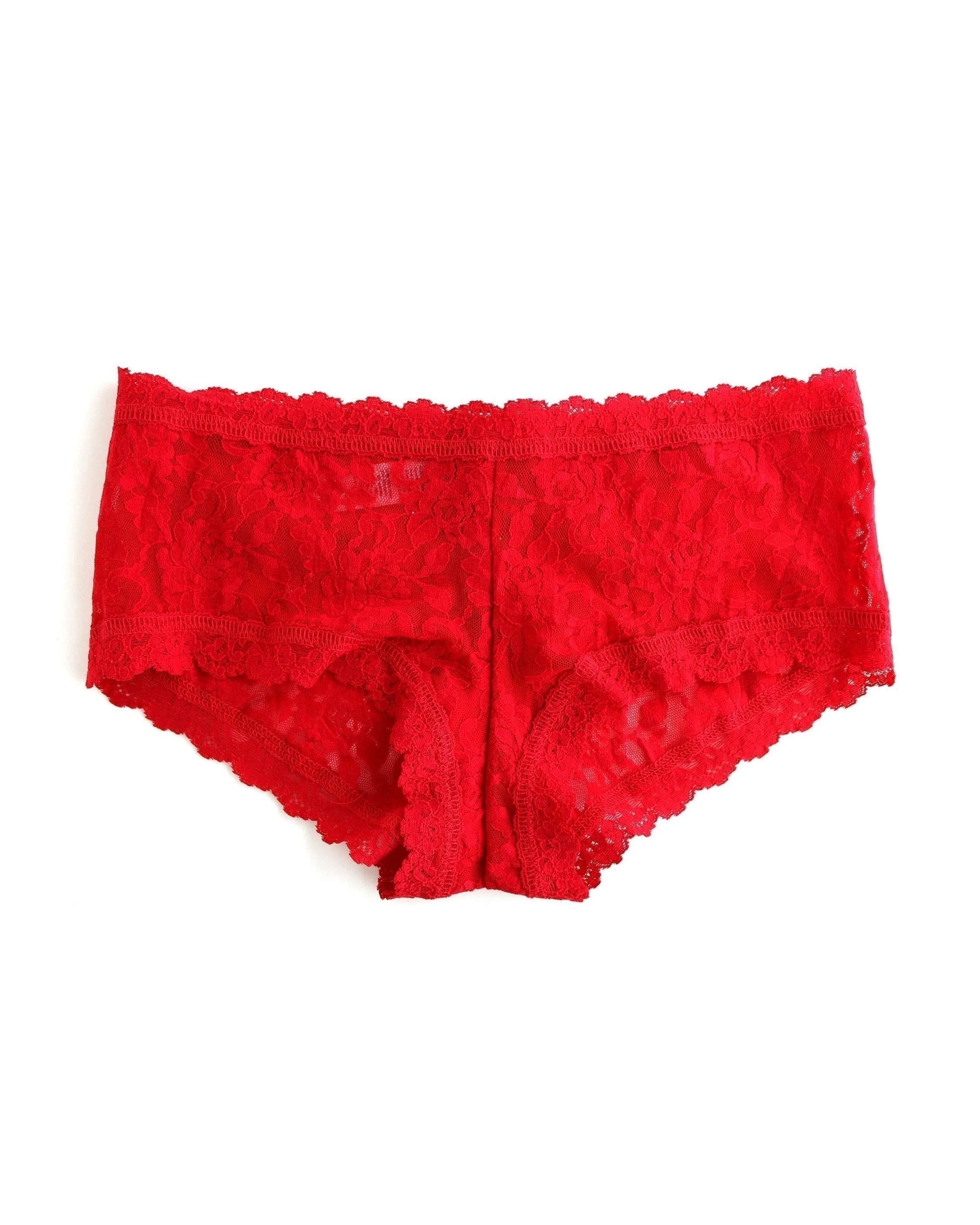 Signature Lace Boyshort Red - Image 2