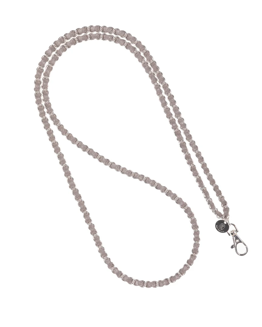 Silver on Silver Crossbody Phone Chain - Image 2