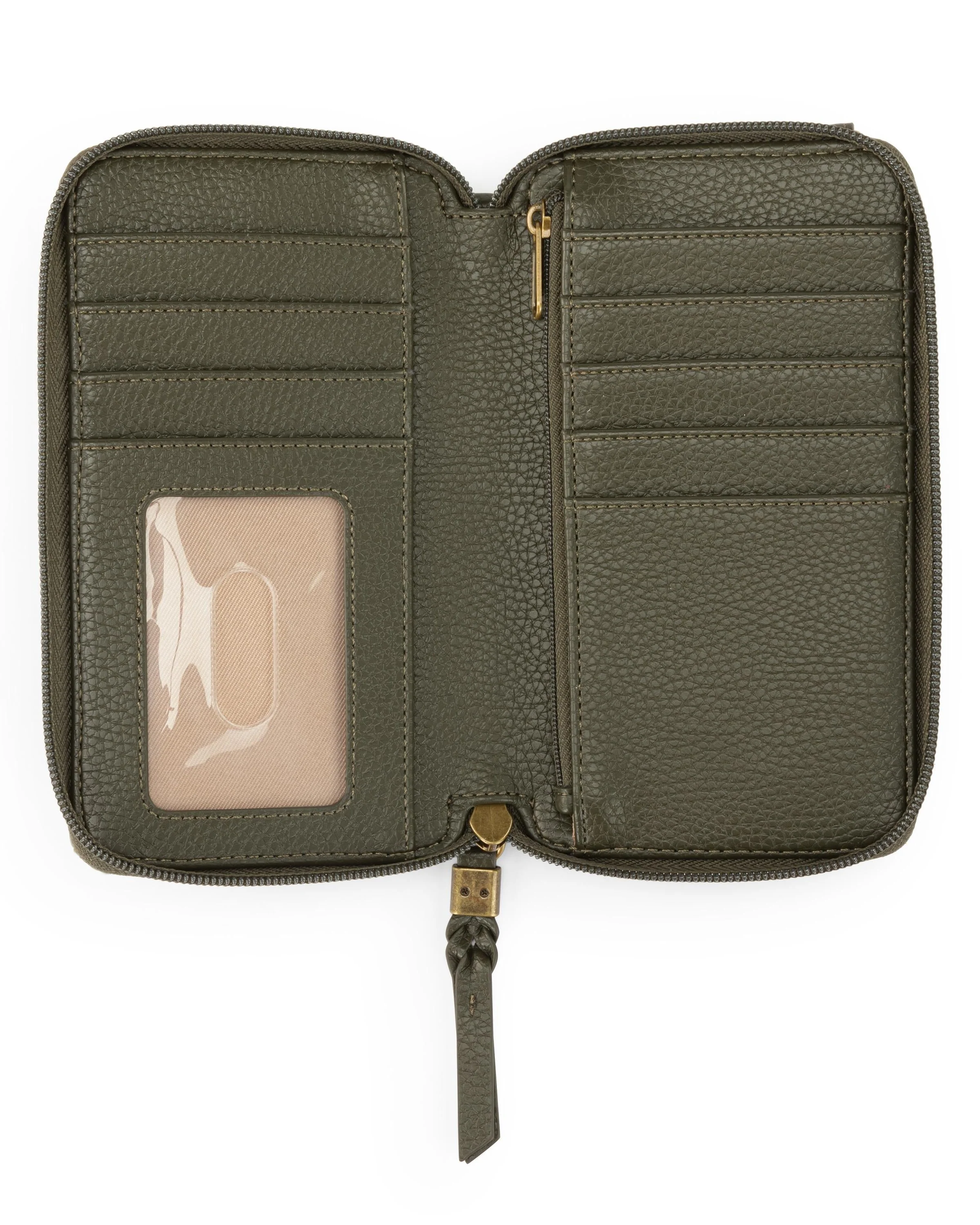 Silverlake Smartphone Wallet - Leather - Moss Suede - Image 4
