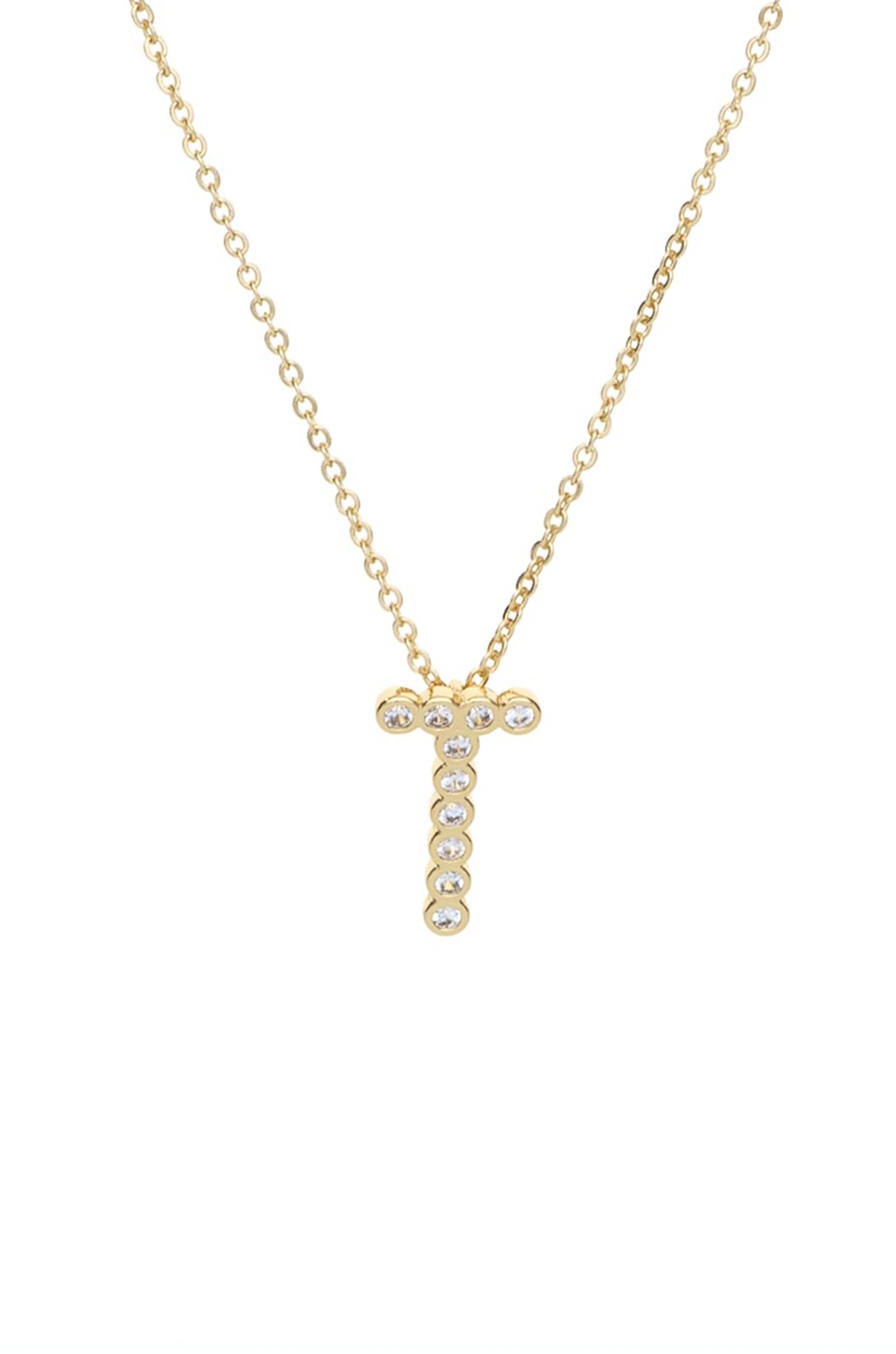 Simple Crystal Initial Necklace - Image 24