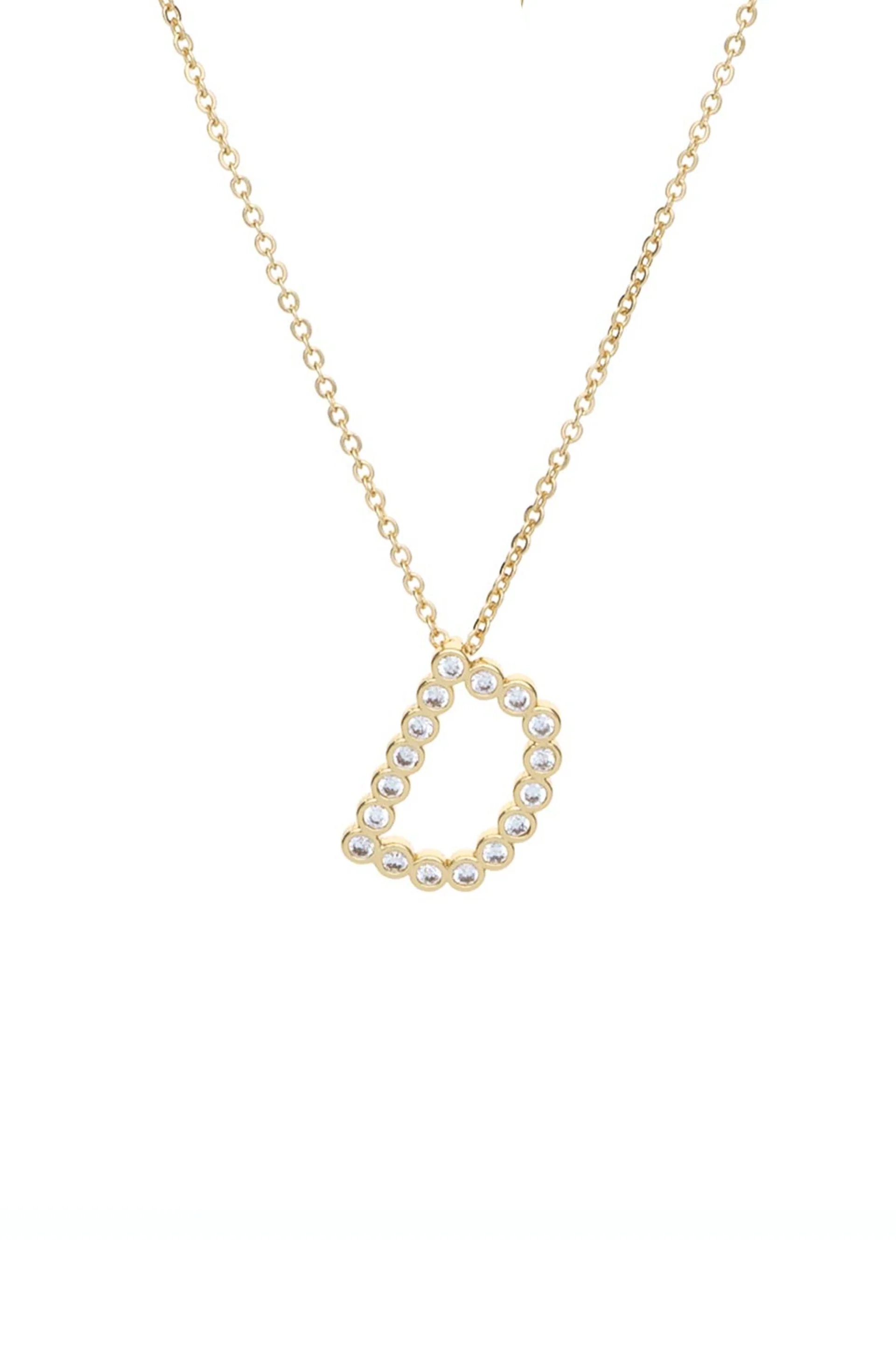 Simple Crystal Initial Necklace - Image 9