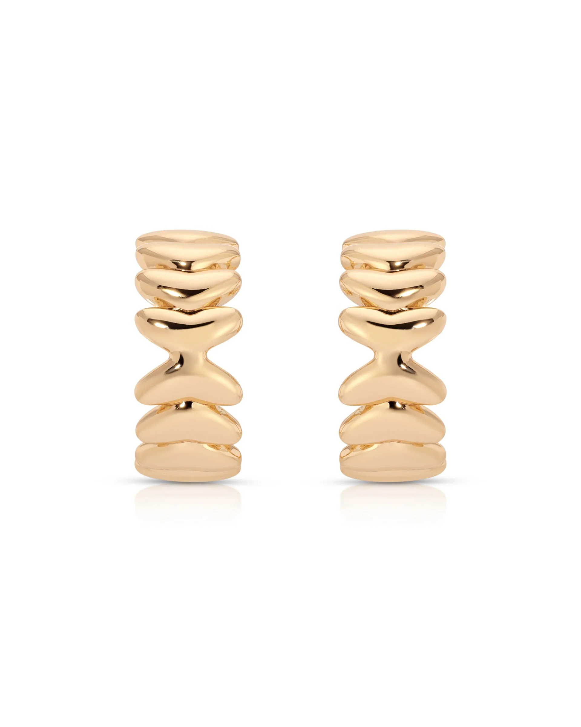 Small Metal Moderna Hoops - Image 3