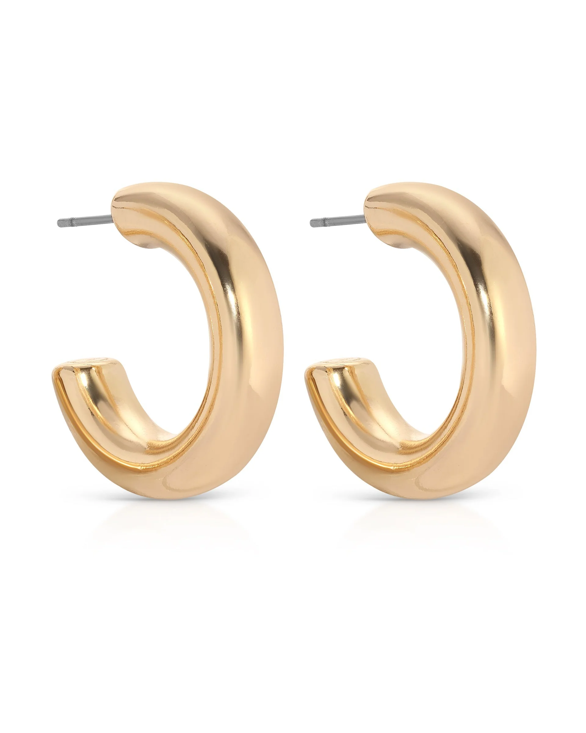 Small Thick Classic Hoops - Image 9
