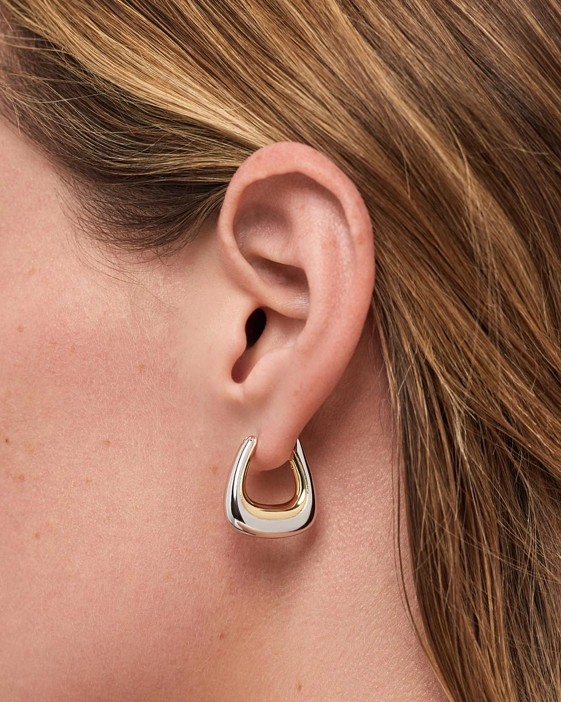 Statement Earrings - Dakota Two Tone - Image 3