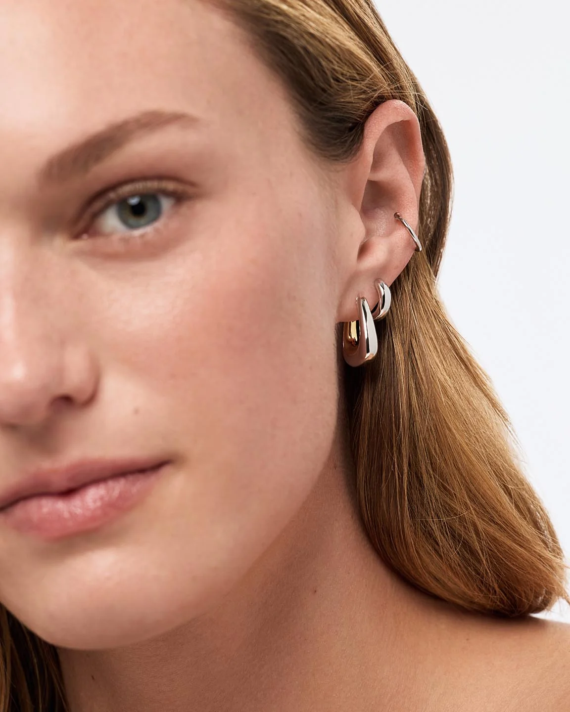 Statement Earrings - Dakota Two Tone - Image 4