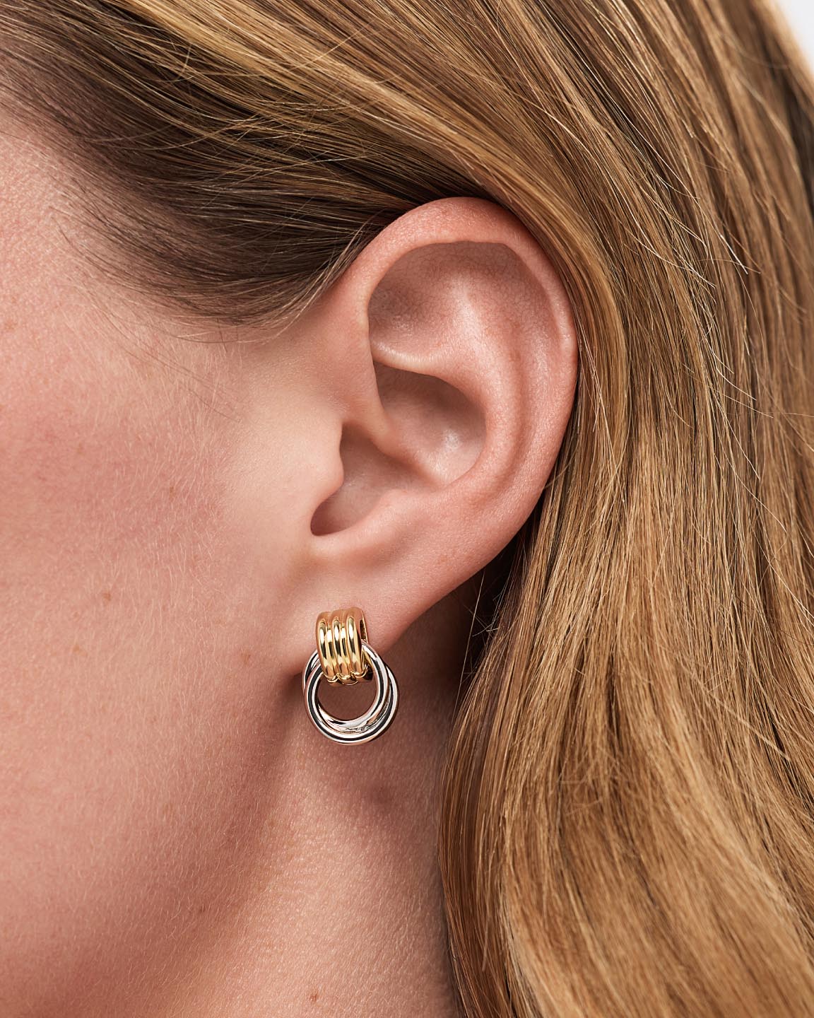 Statement Earrings - Ryle Two Tone - Image 3