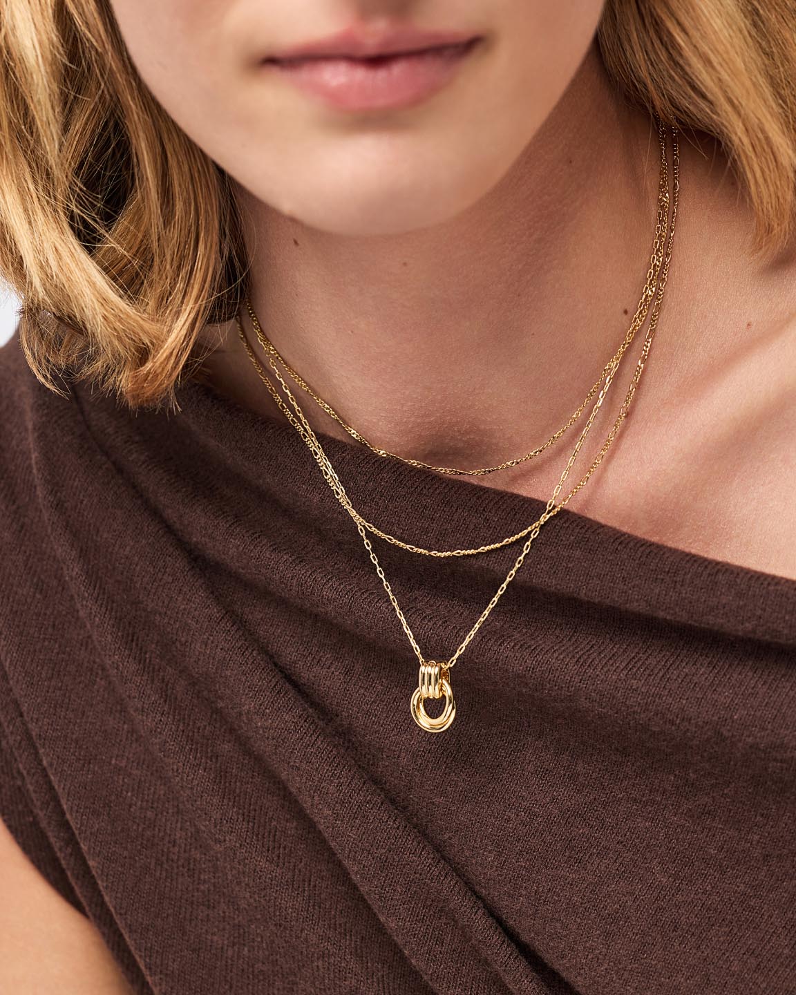 Statement Necklace - Palmer Gold - Image 2