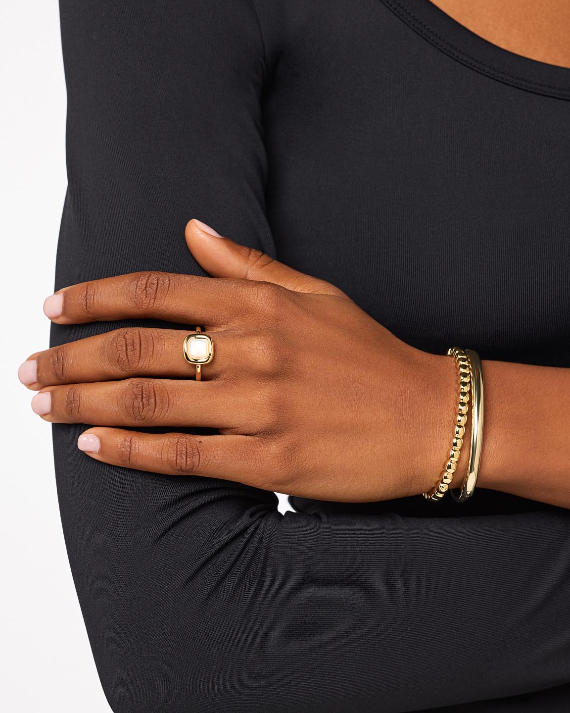 Statement Ring - Clara Ring Mother of Pearl - Image 4