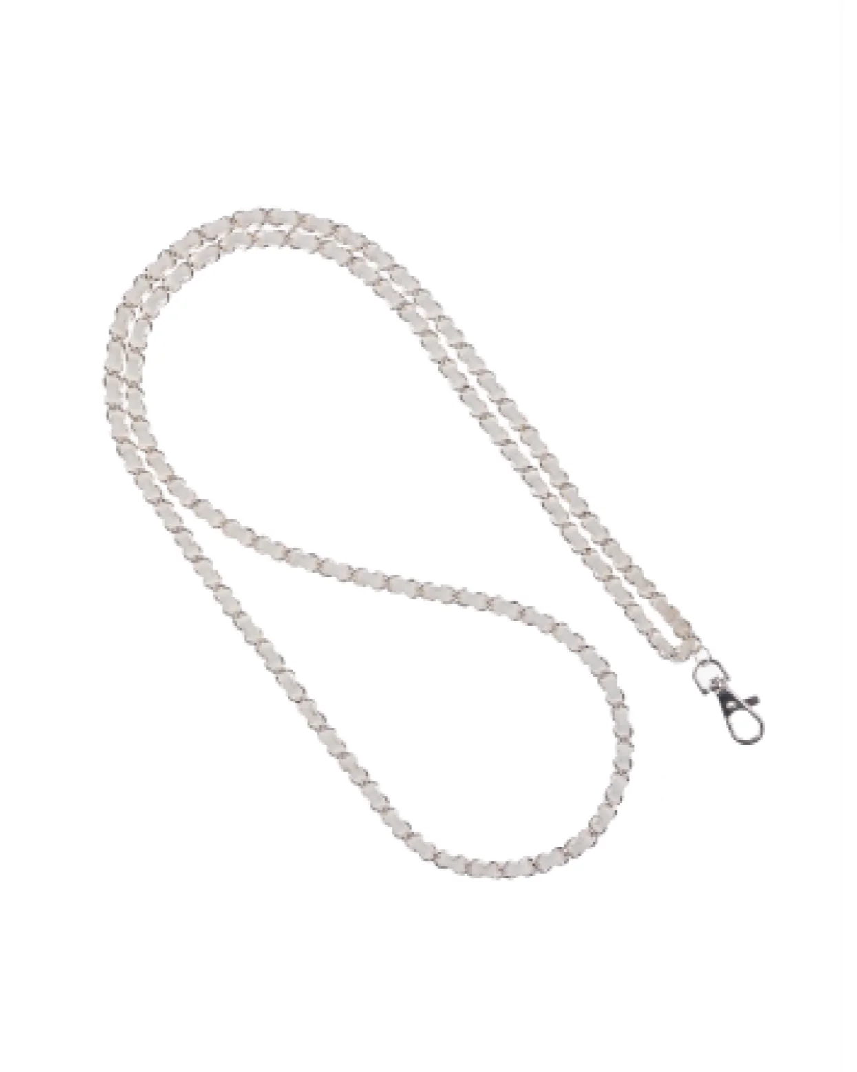 Summer White Silver Crossbody Phone Chain - Image 2
