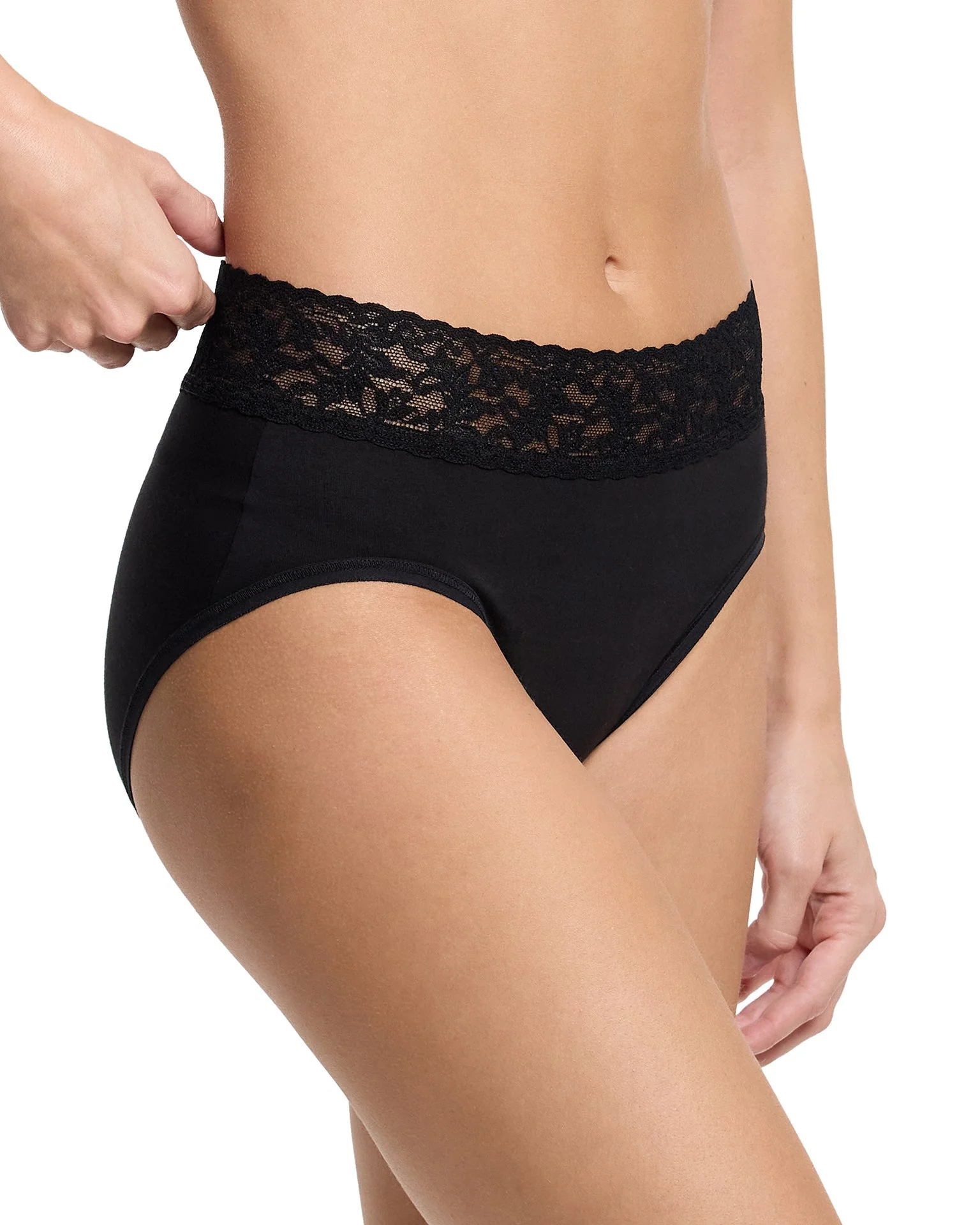 Supima® Cotton French Brief Black - Image 3
