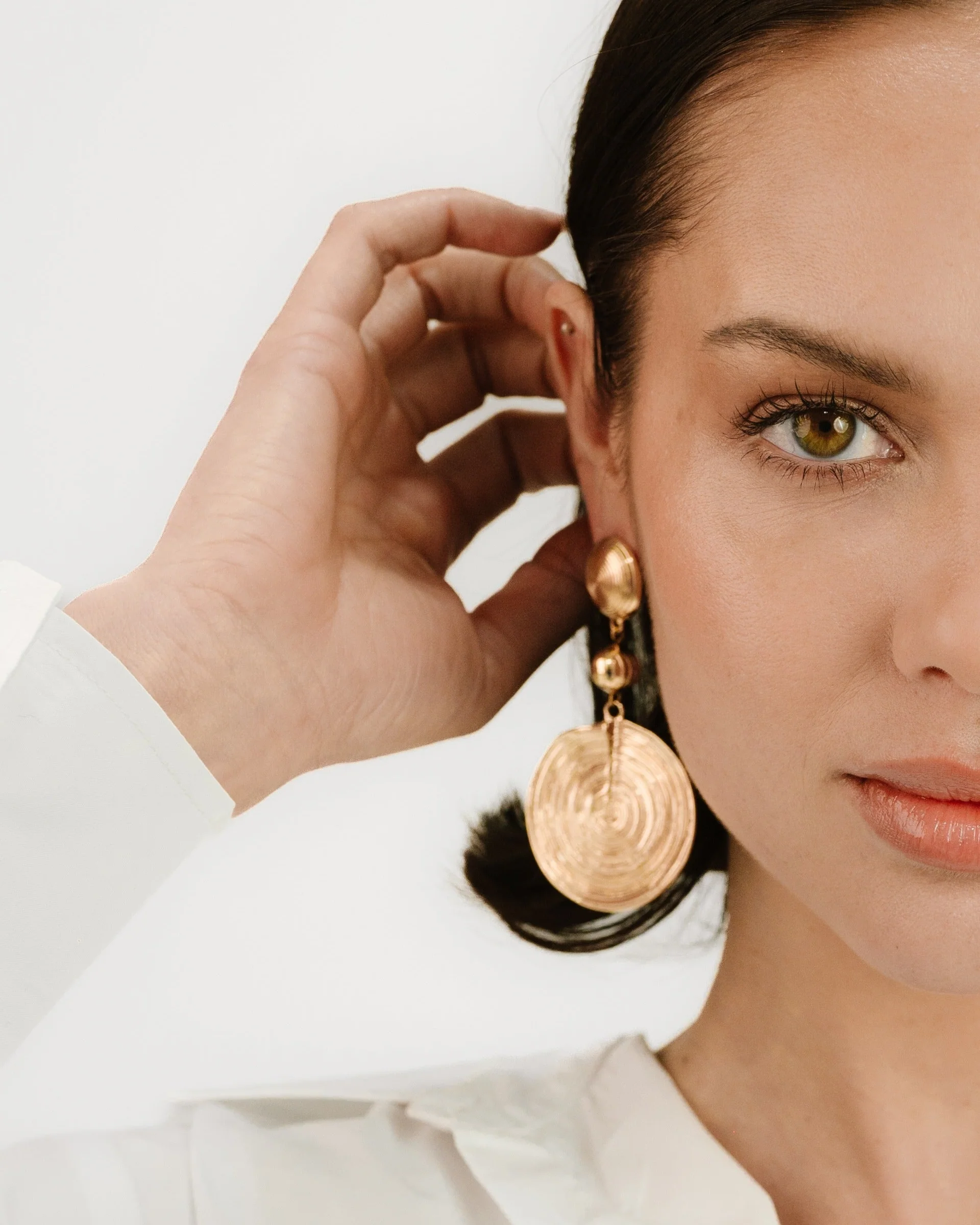 Swirl Pendant Dangle Earrings - Image 5