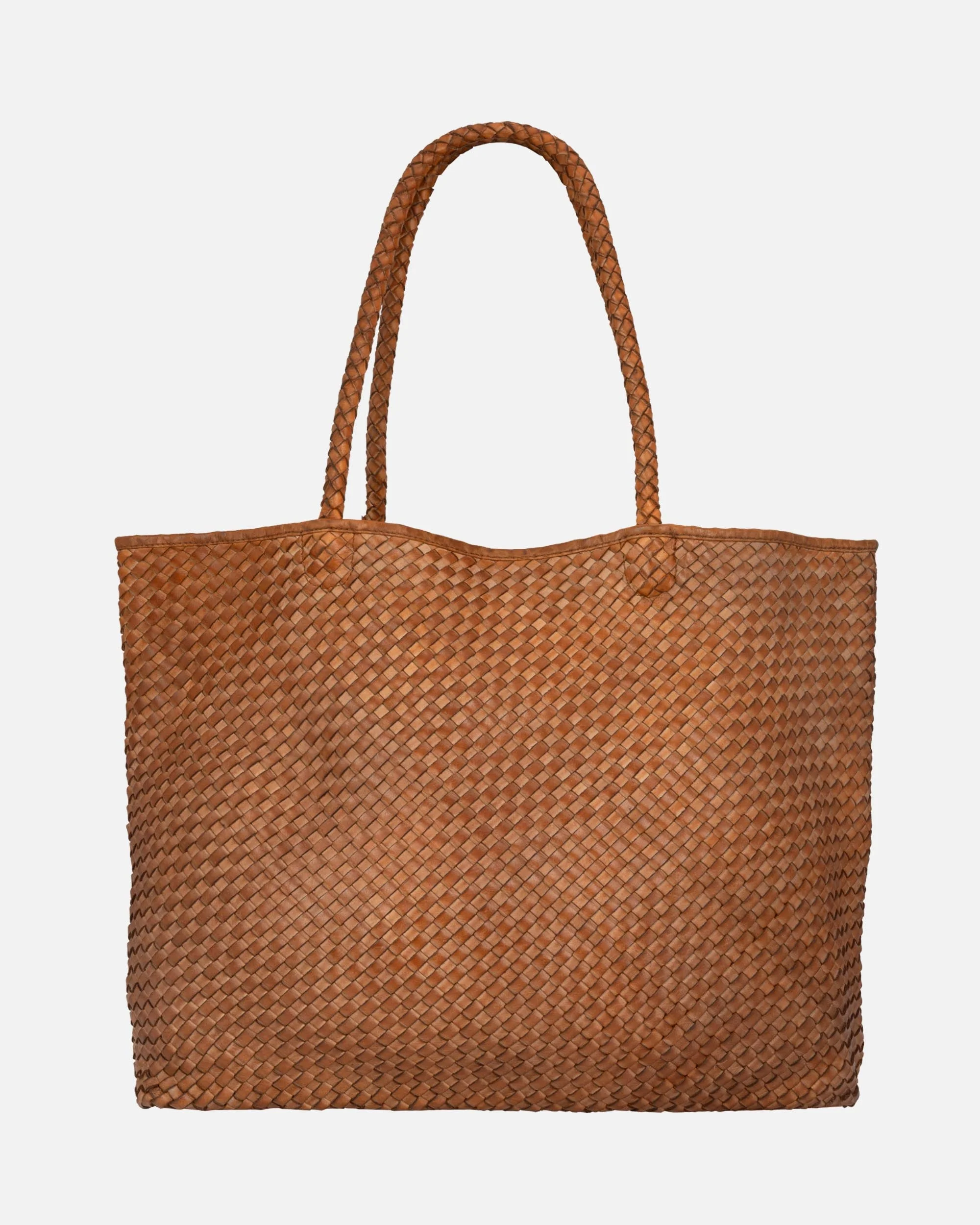 Taylor | Woven Leather Tote Bag - Image 4